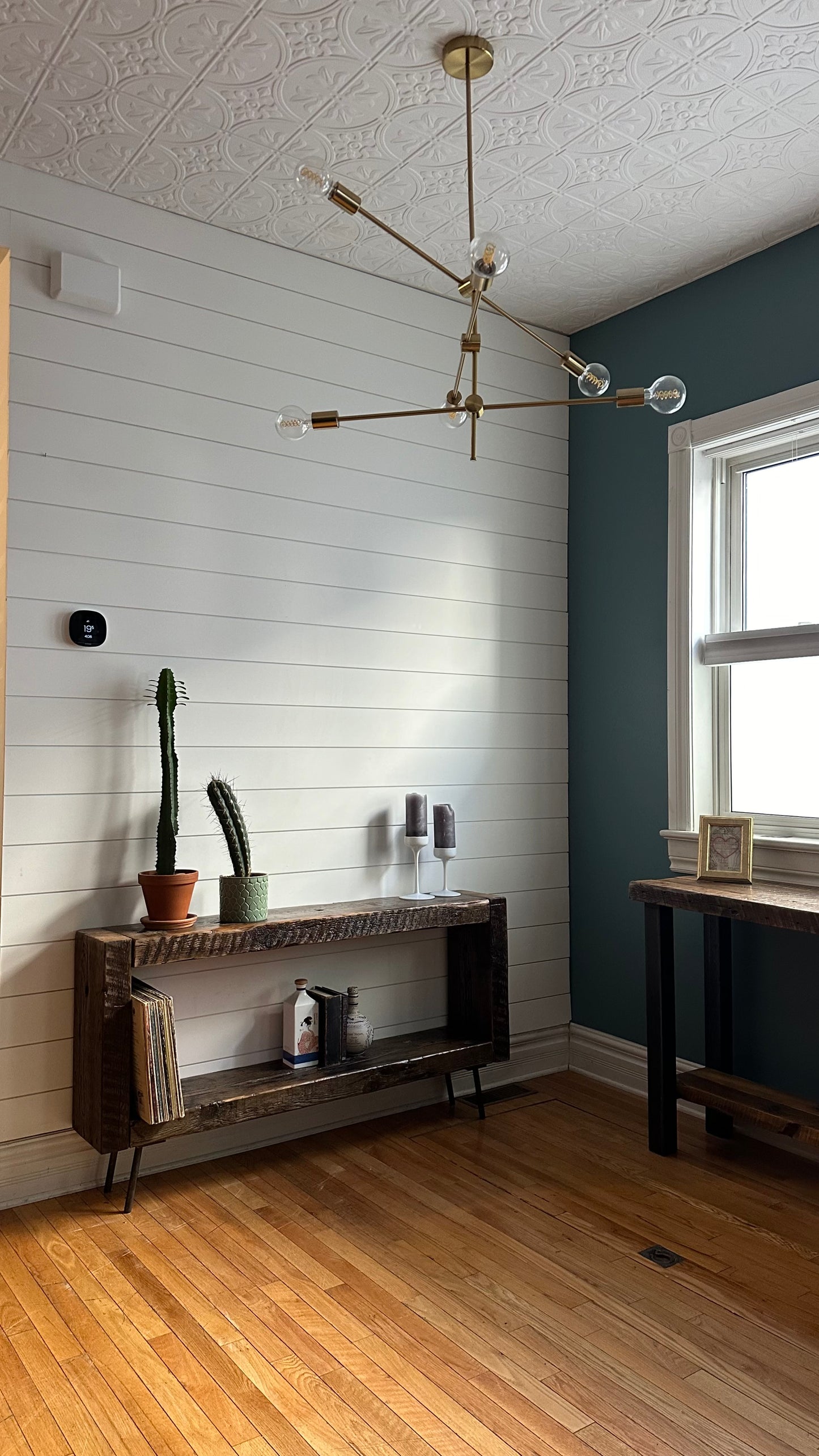 4 1/2’ Rustic Wood Console Table / Media Stand