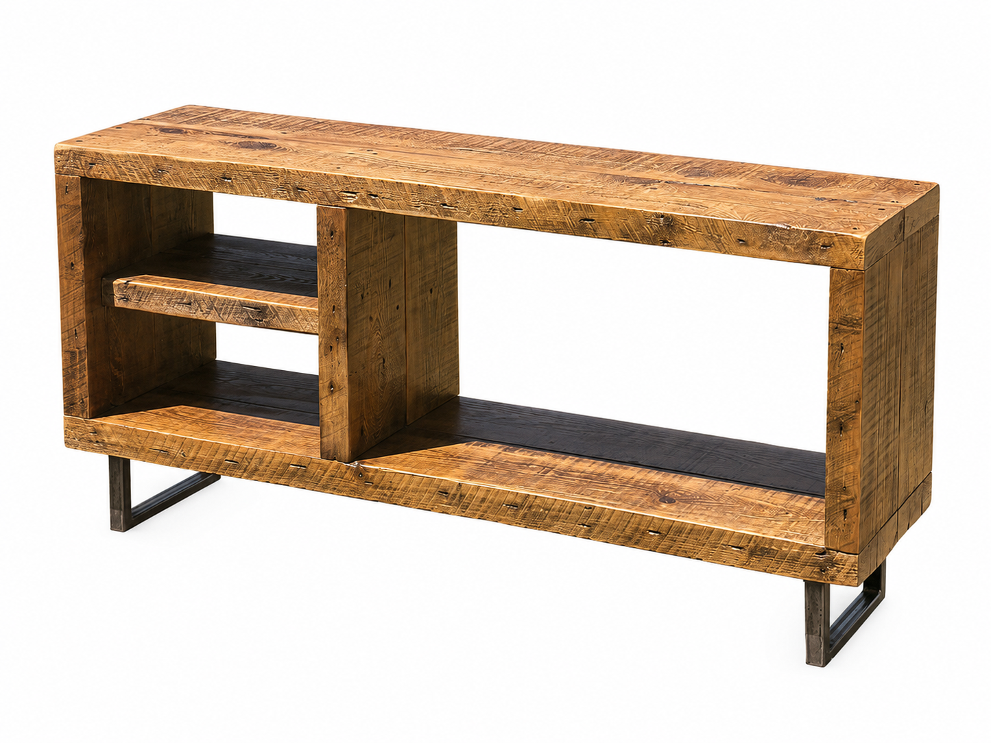 4' L Rustic Wood Media / Console Table