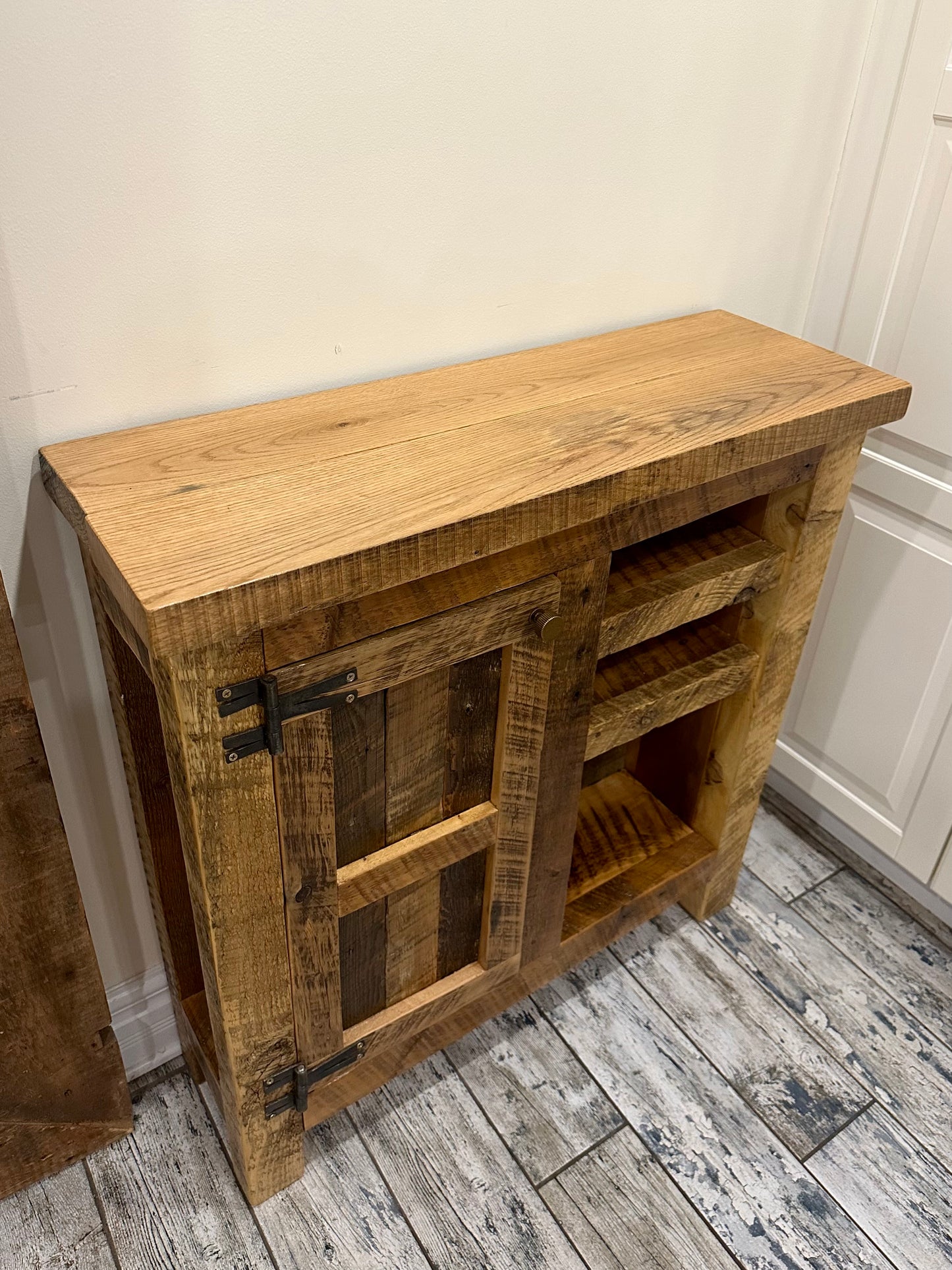 3’ L Rustic Reclaimed Wood Cabinet