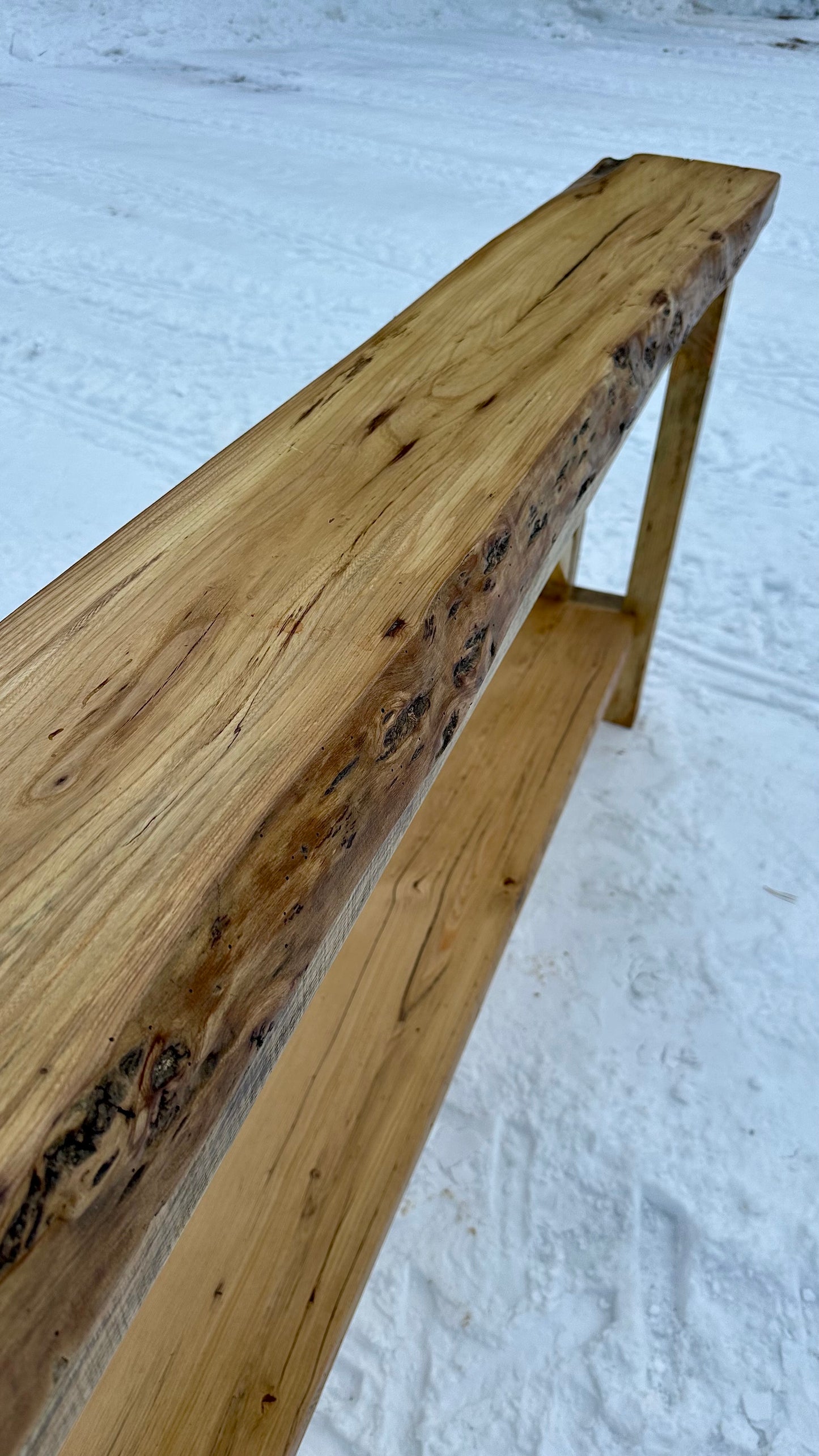 6’ Live Edge Rustic Wood Console / Hallway Table