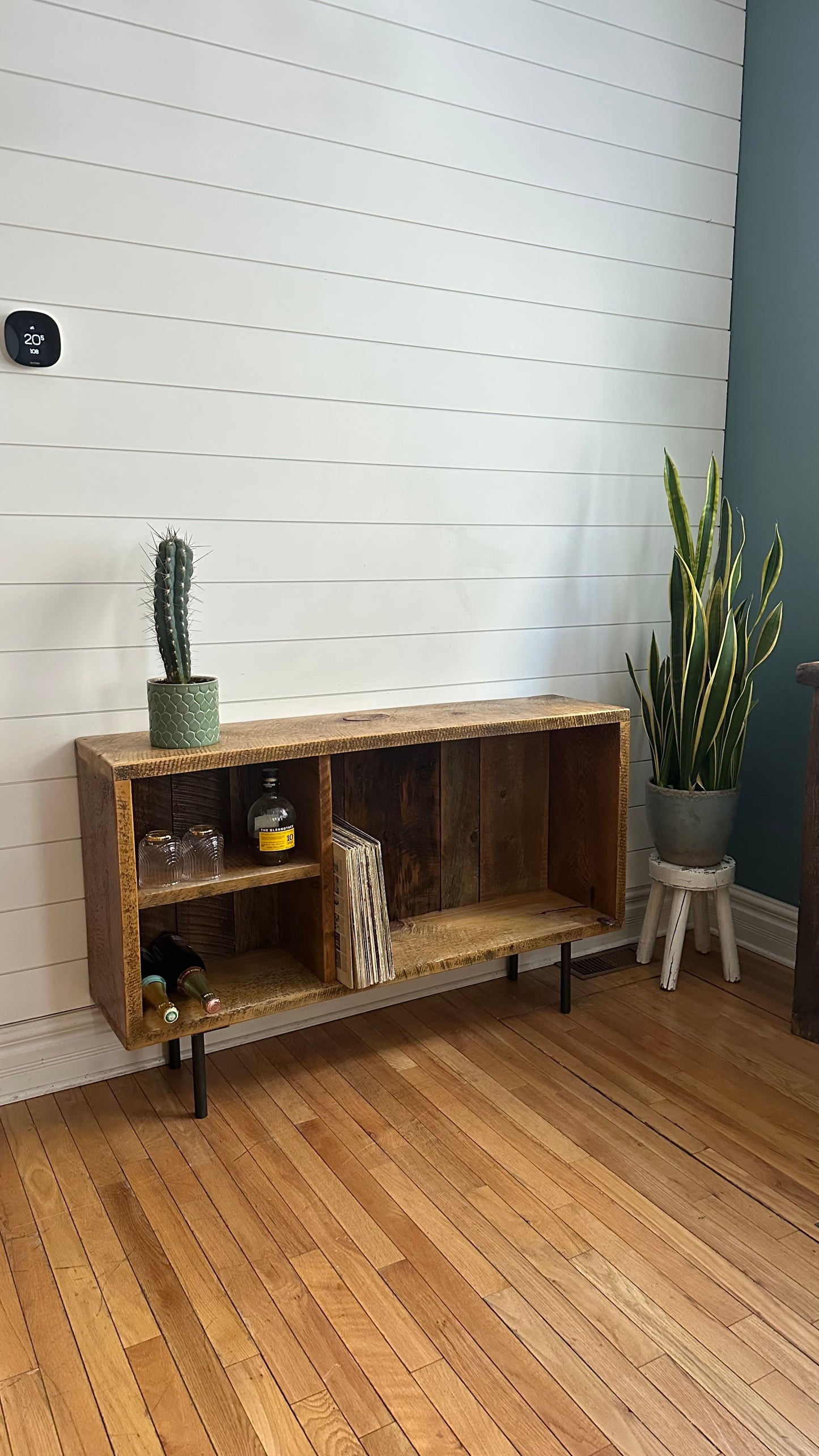 4’ L Rustic Wood Media / Console Table