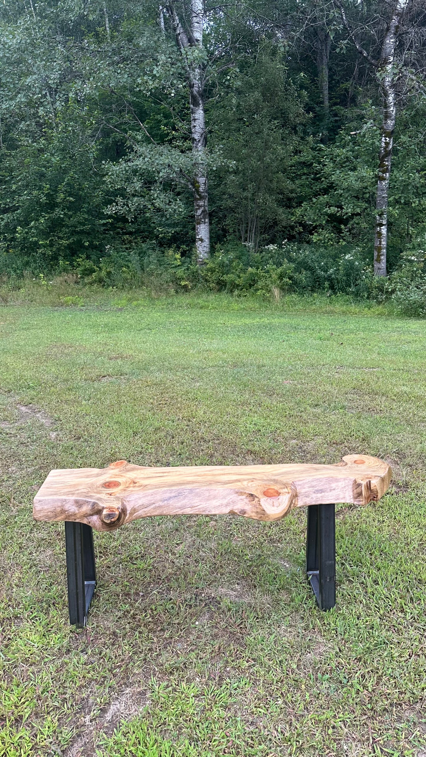 4’ Rustic Live Edge Wood Bench / Table