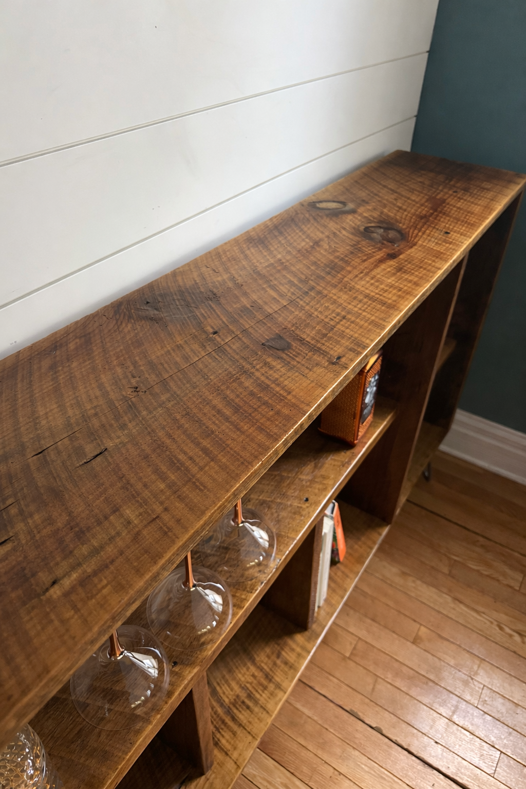 6’ L Rustic Reclaimed Wood Bar / Sofa Table