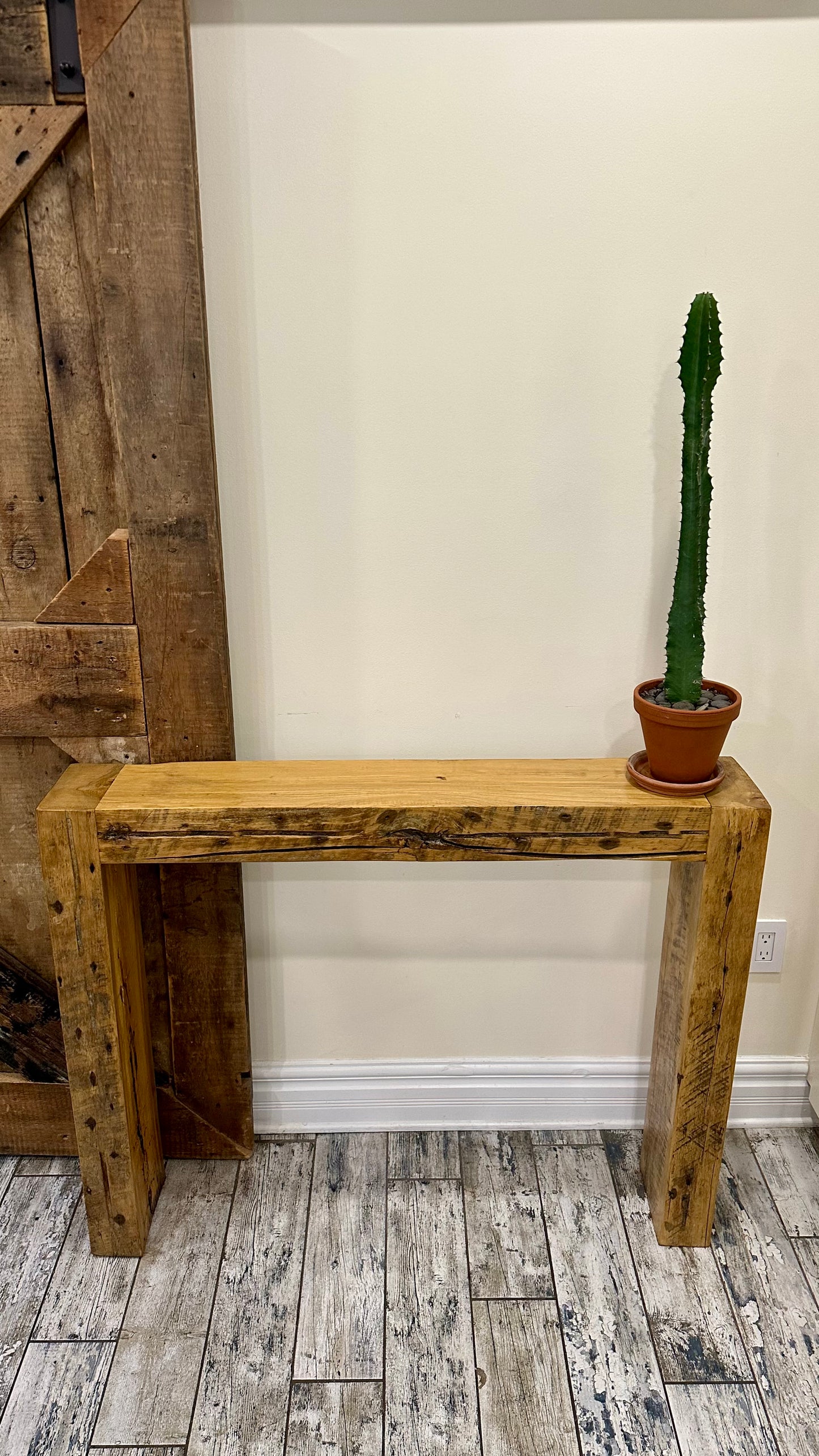 45” L Rustic Minimalist Console / Hallway / Sofa Table