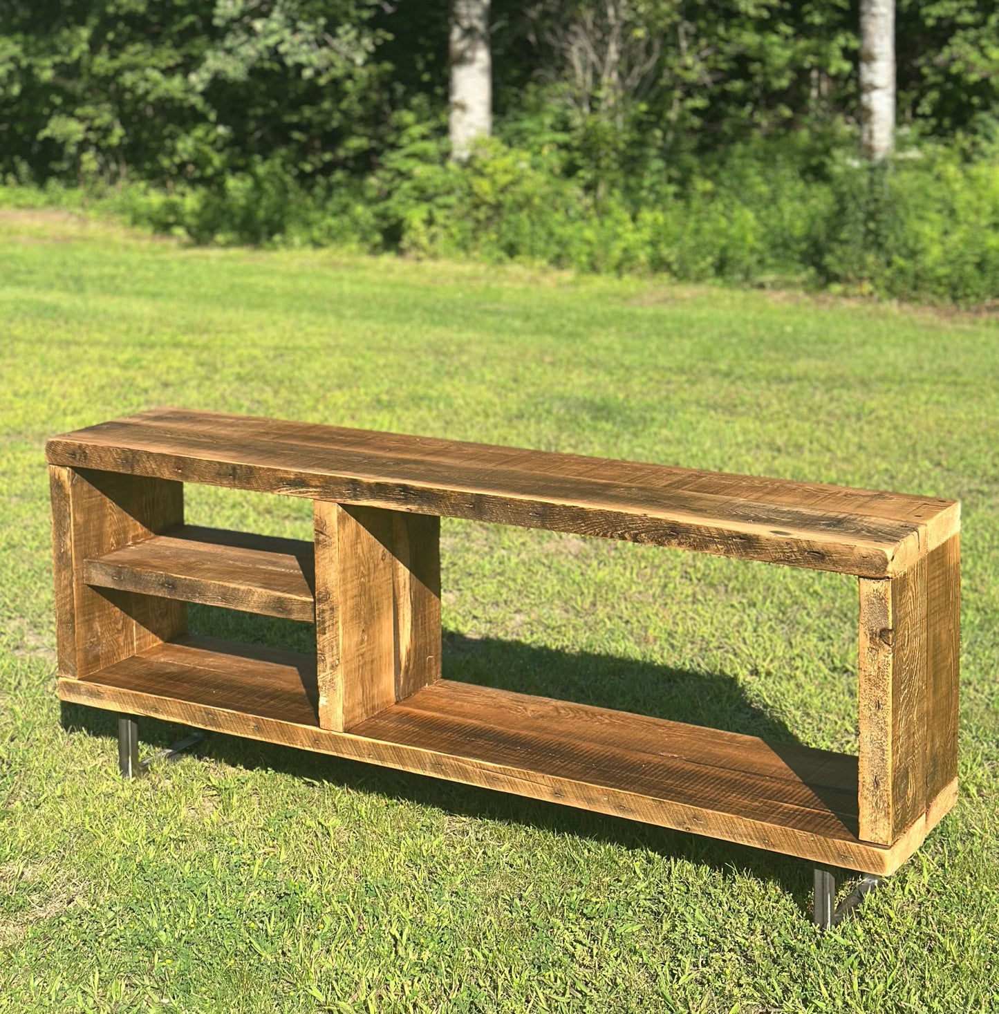 5' L Rustic Wood Media / Console Table