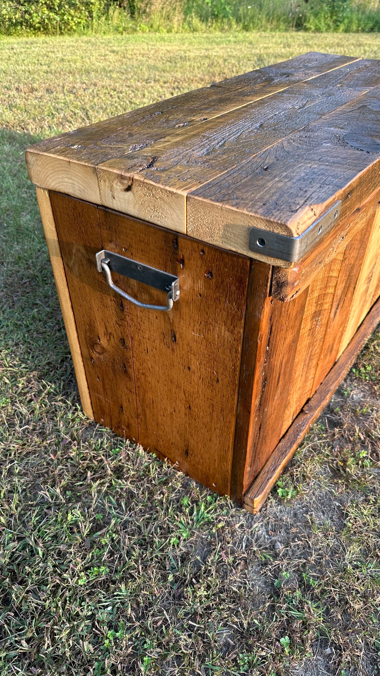 3’ L Rustic Reclaimed Wood Chest / Coffee Table / Bench