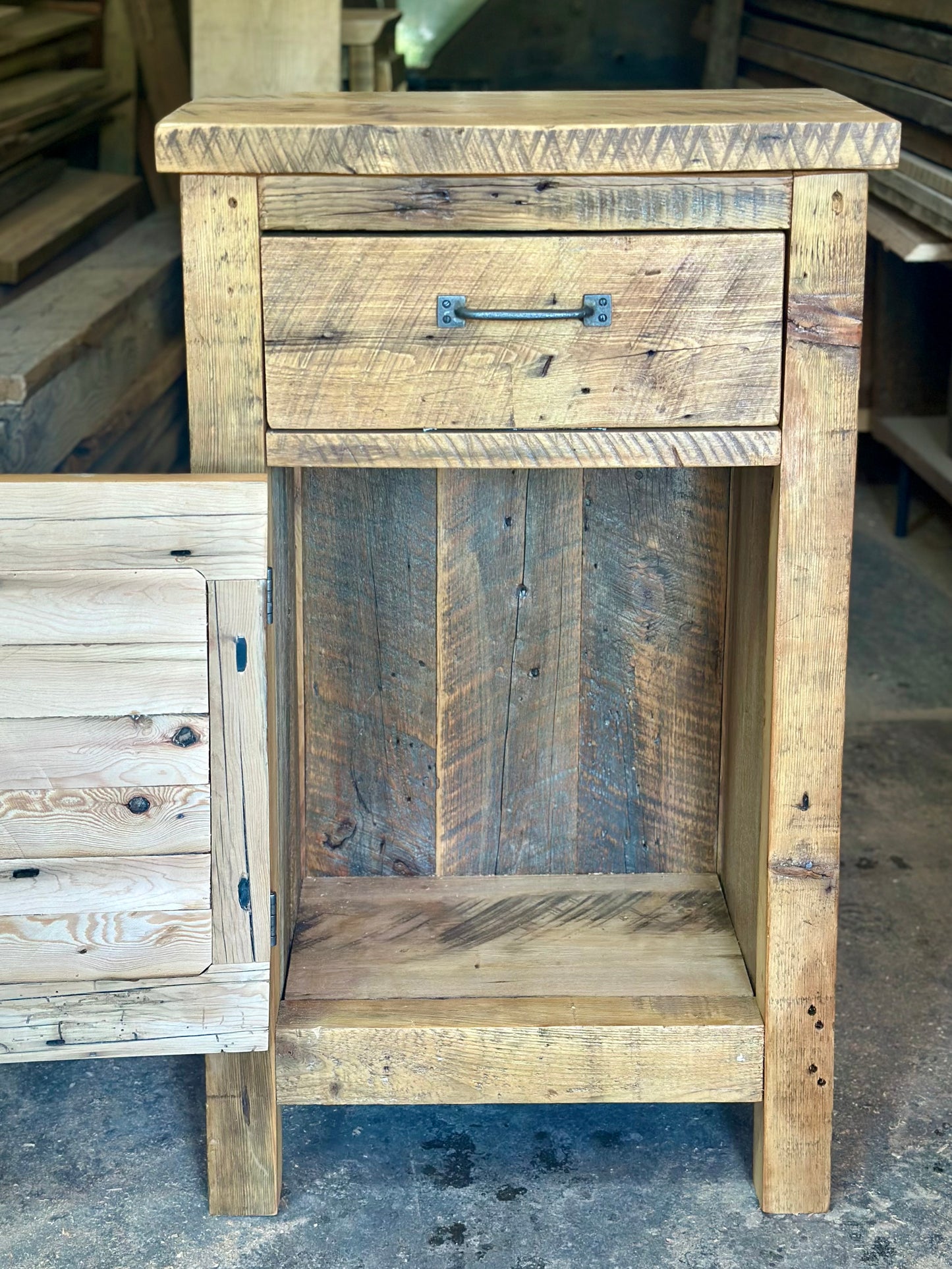 2' L Rustic Reclaimed Wood Cabinet