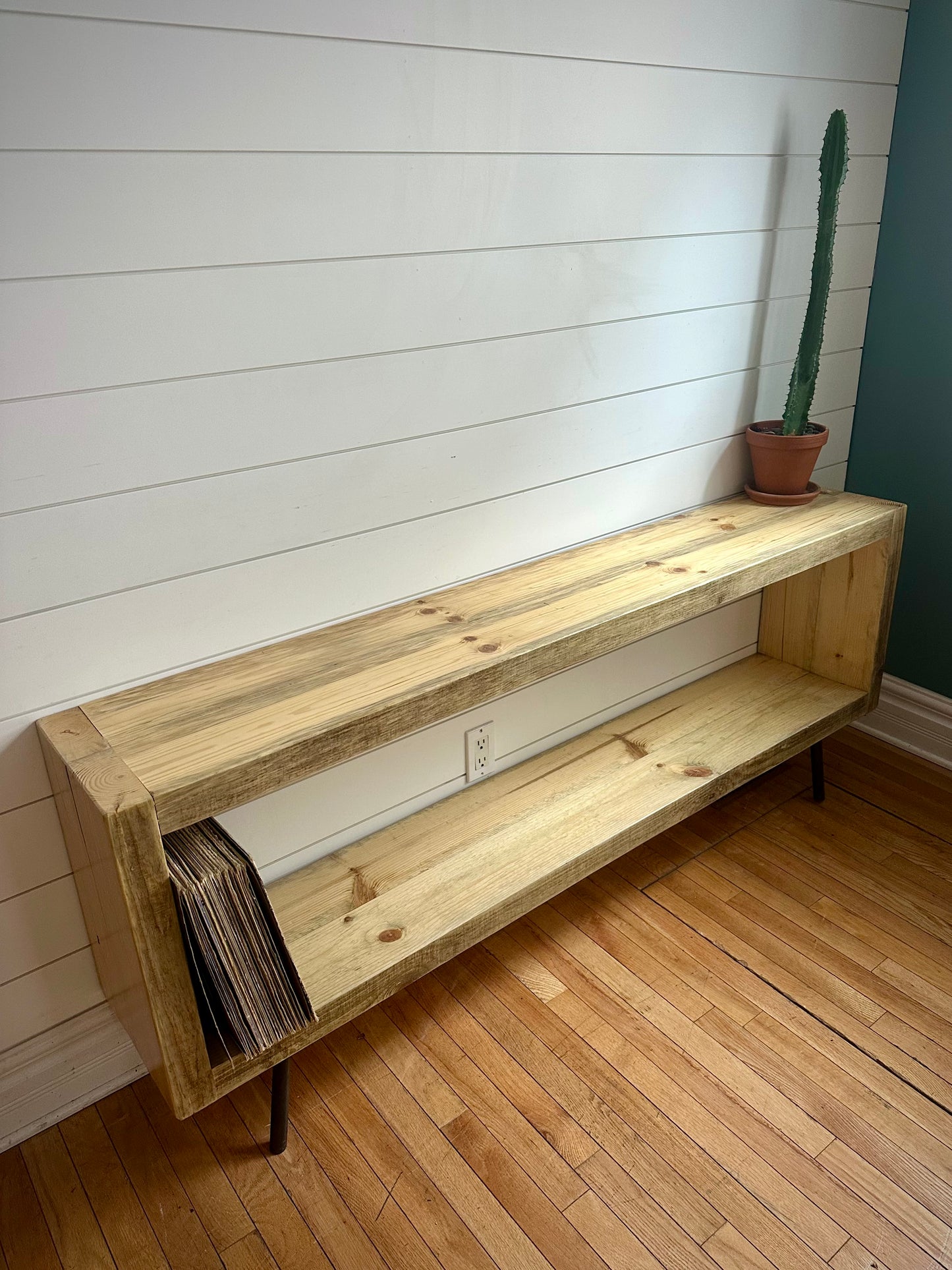 6’ Rustic Wood Minimalist Console Table