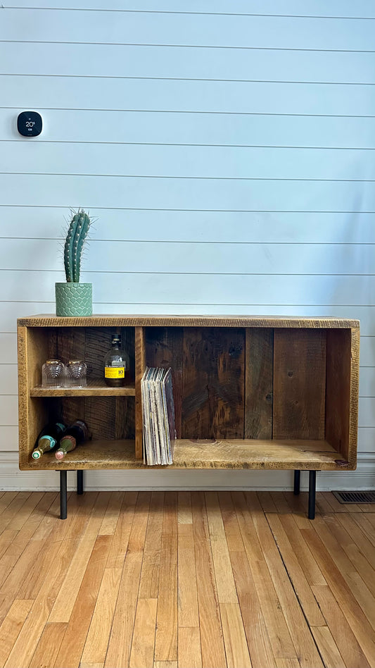 4’ L Rustic Wood Media / Console Table
