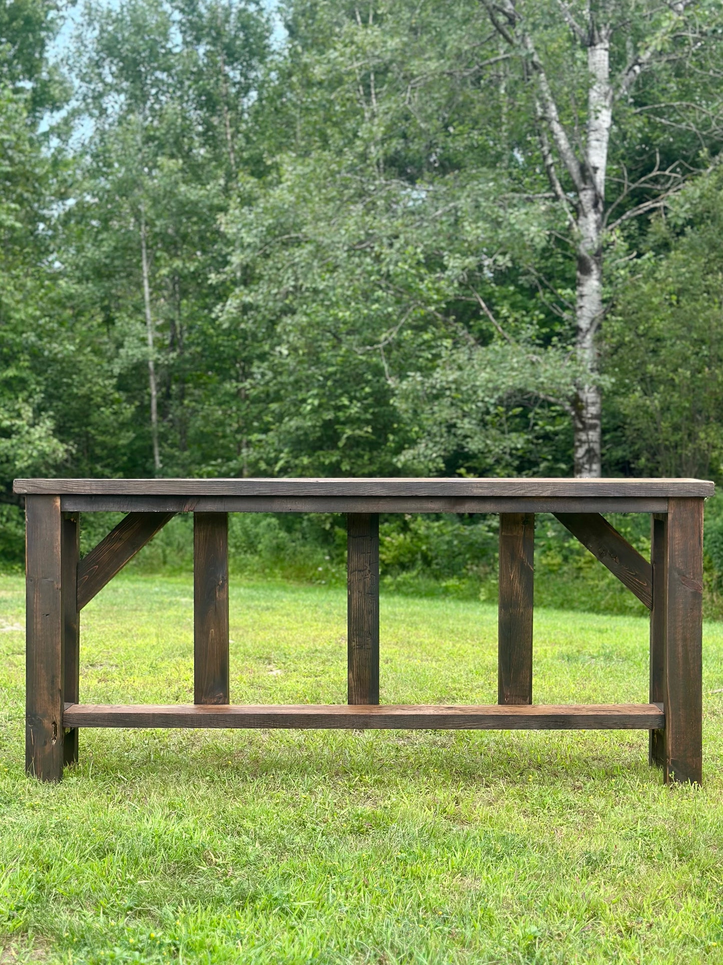 6 1/2’ L Rustic Reclaimed Wood Console / Hallway Table