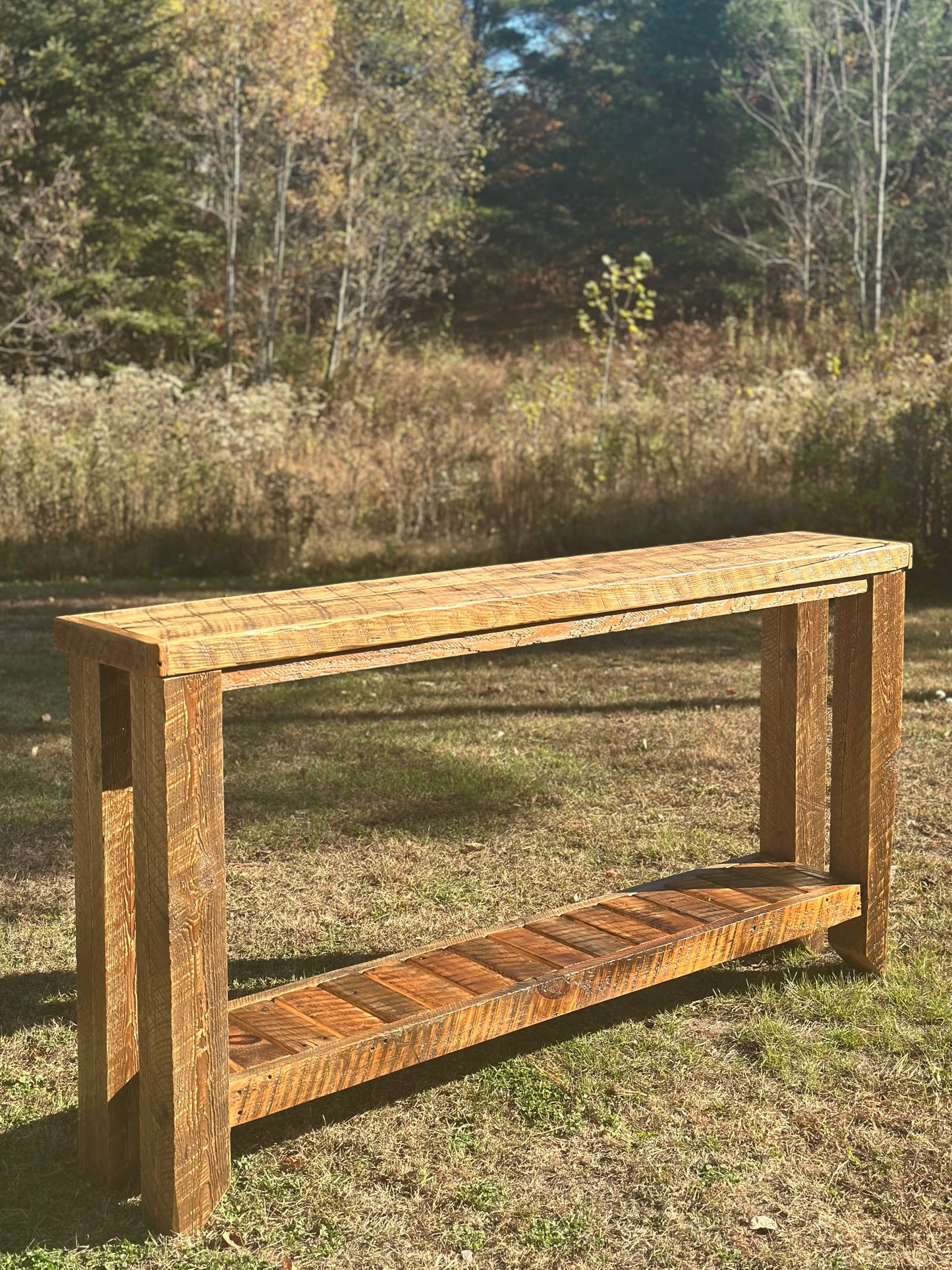 6’ L Rustic Reclaimed Wood Farmhouse Style Console / Hallway Table