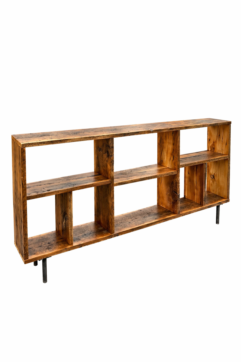 6' L Rustic Reclaimed Wood Media / Console Table