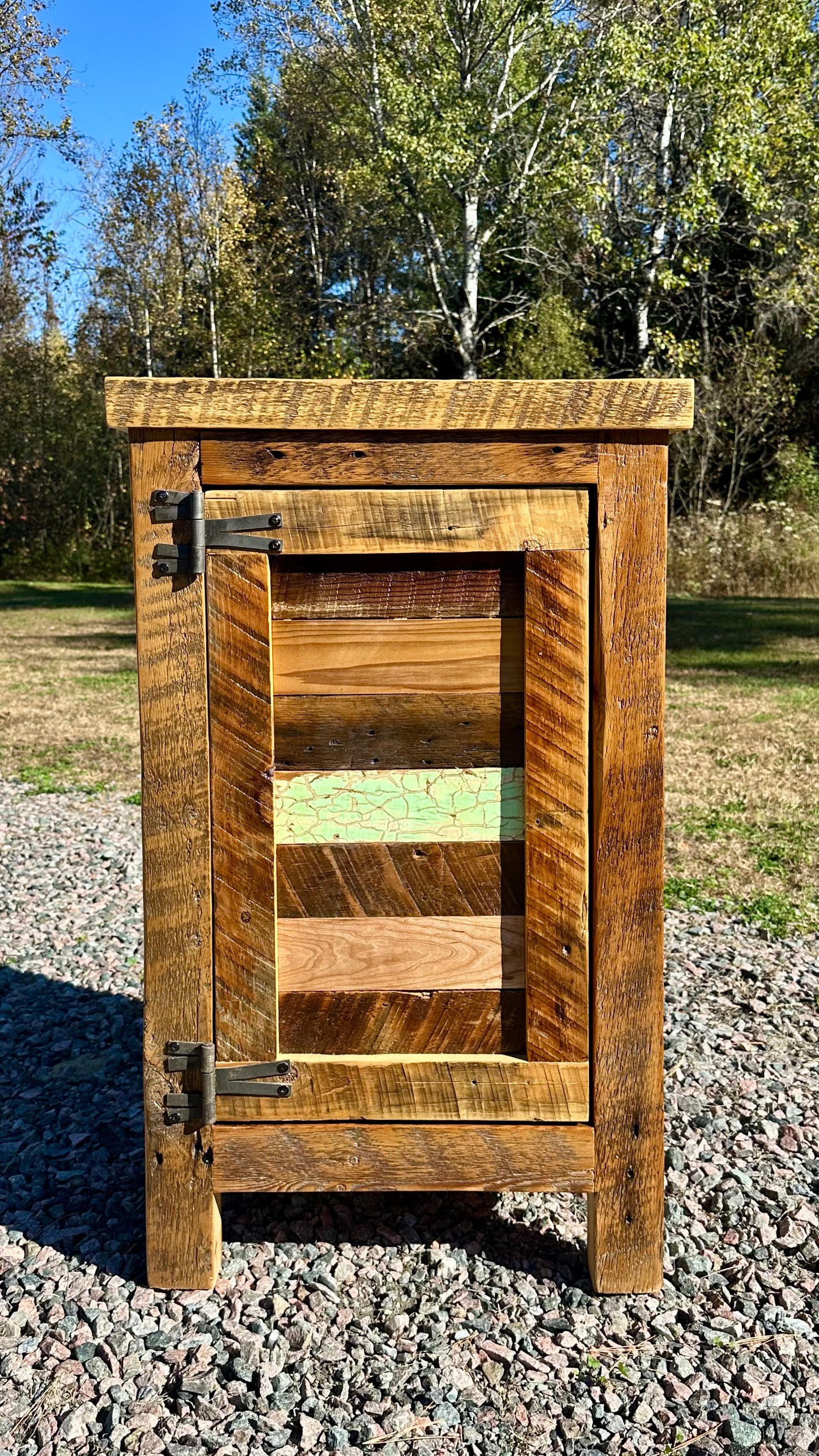 22” L Rustic Reclaimed Wood Cabinet