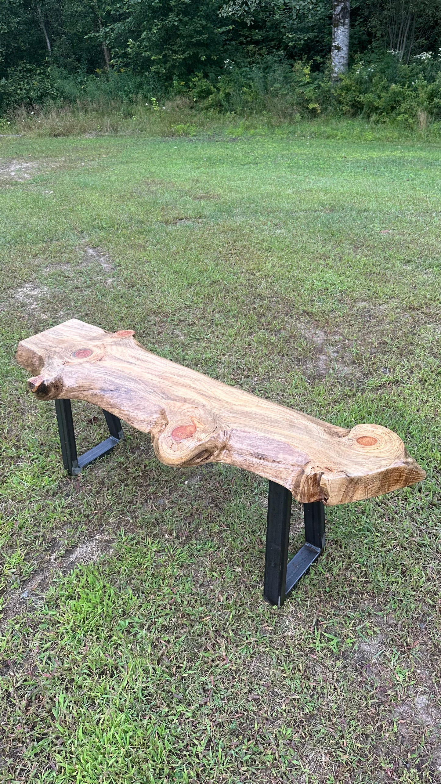 4’ Rustic Live Edge Wood Bench / Table