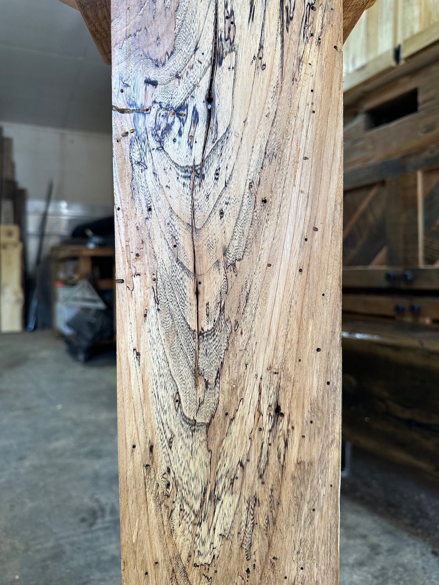 2 x Rustic Reclaimed Wood Stands