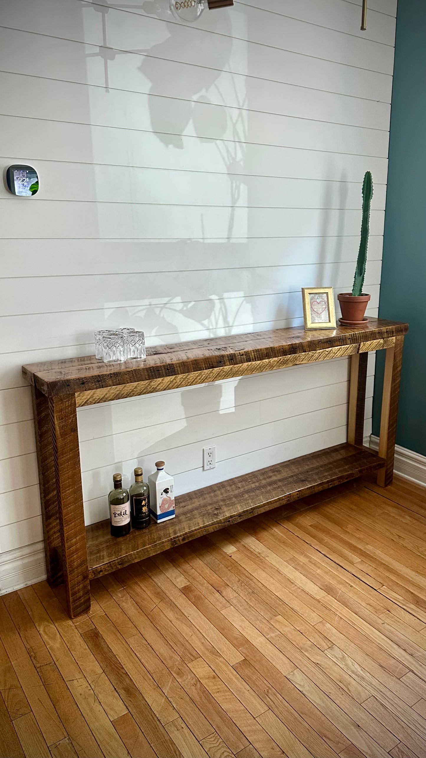 6’ L Rustic Reclaimed Wood Console Table