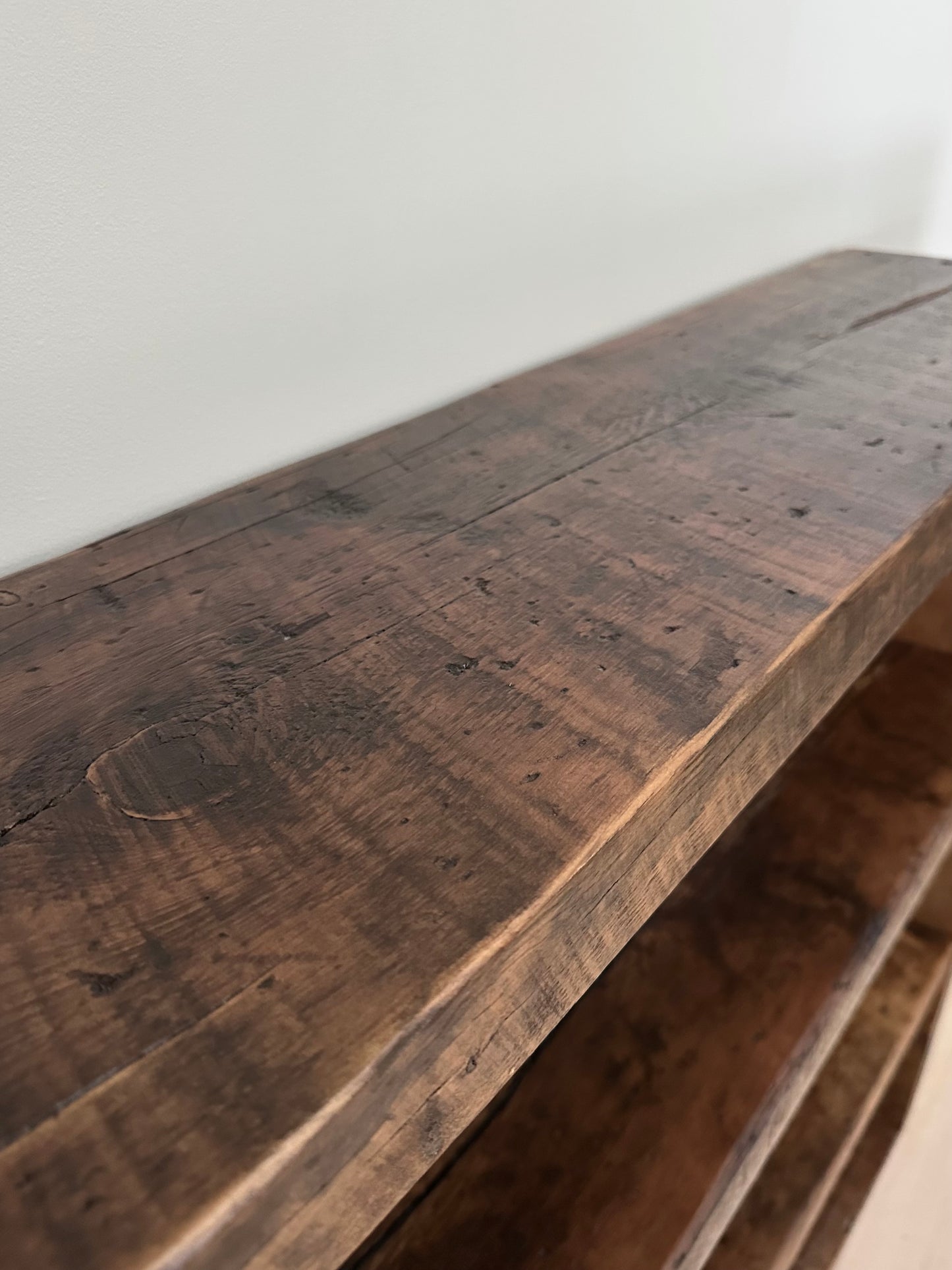 Rustic Wood and Steel Bookcase
