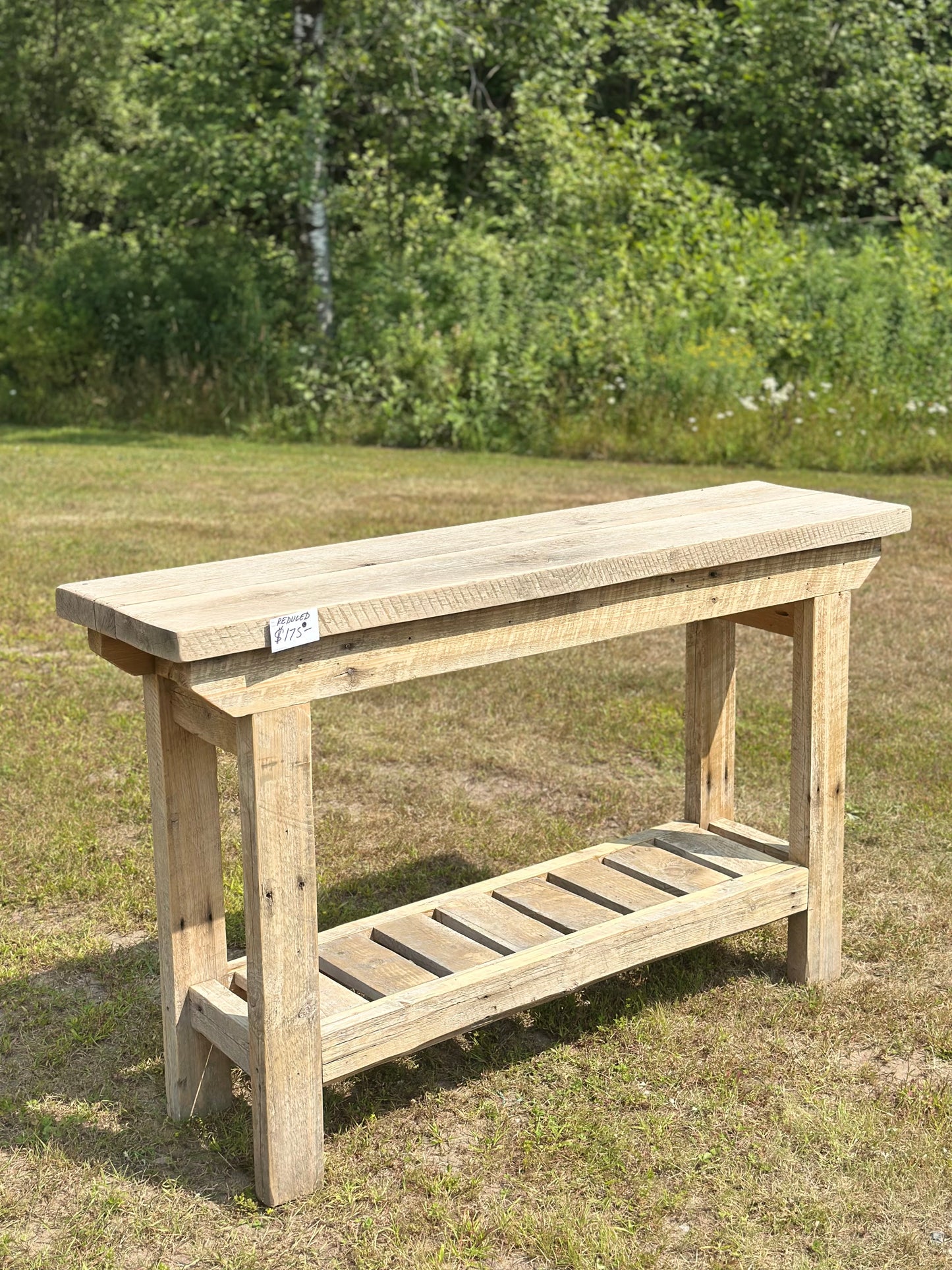5’ L Rustic Wood Indoor / Outdoor Bar or Console Table