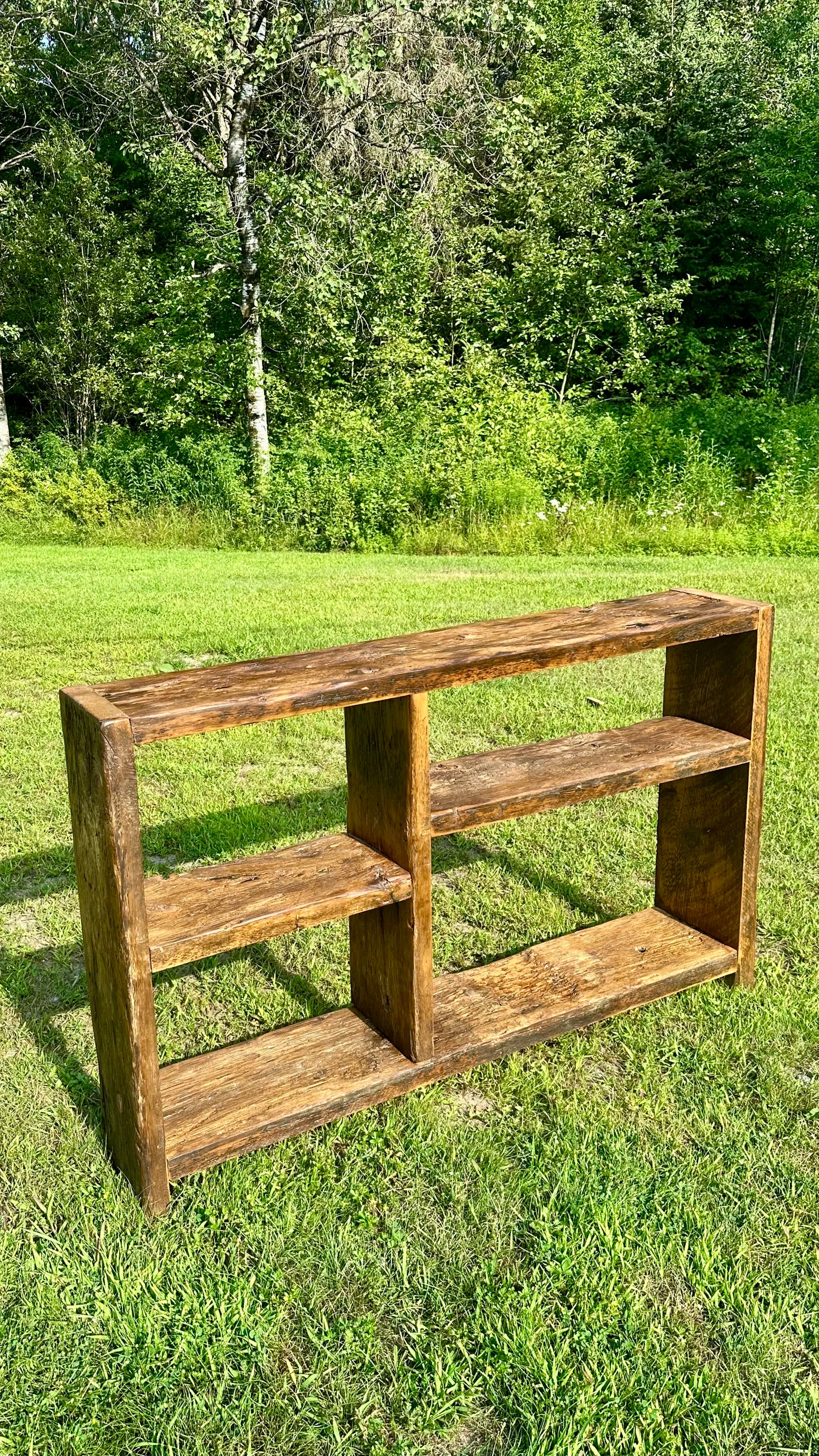 5’ L Rustic Reclaimed Wood Console / Bar Table