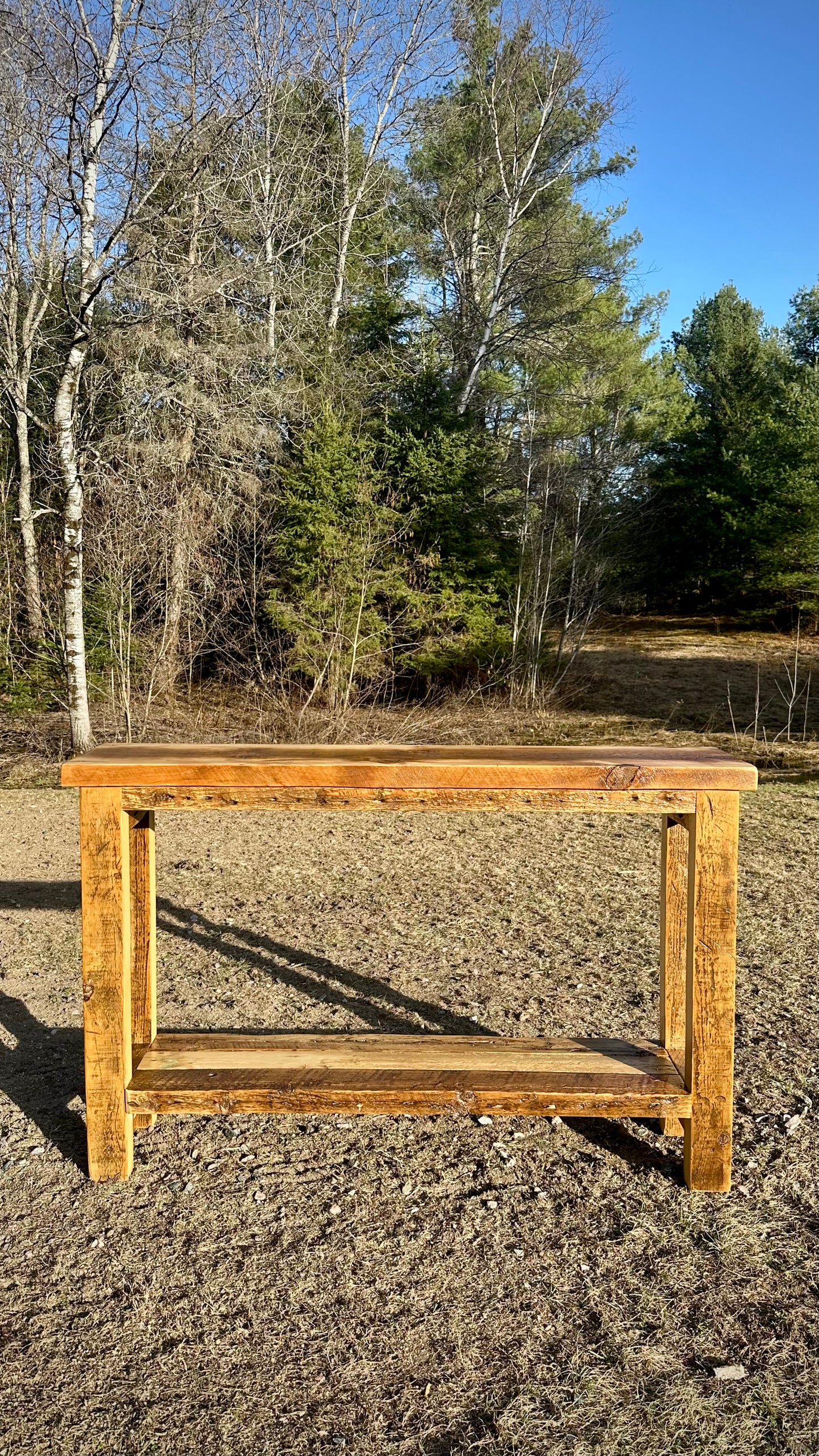 Rustic Reclaimed Wood Console / Bar / Hallway Table