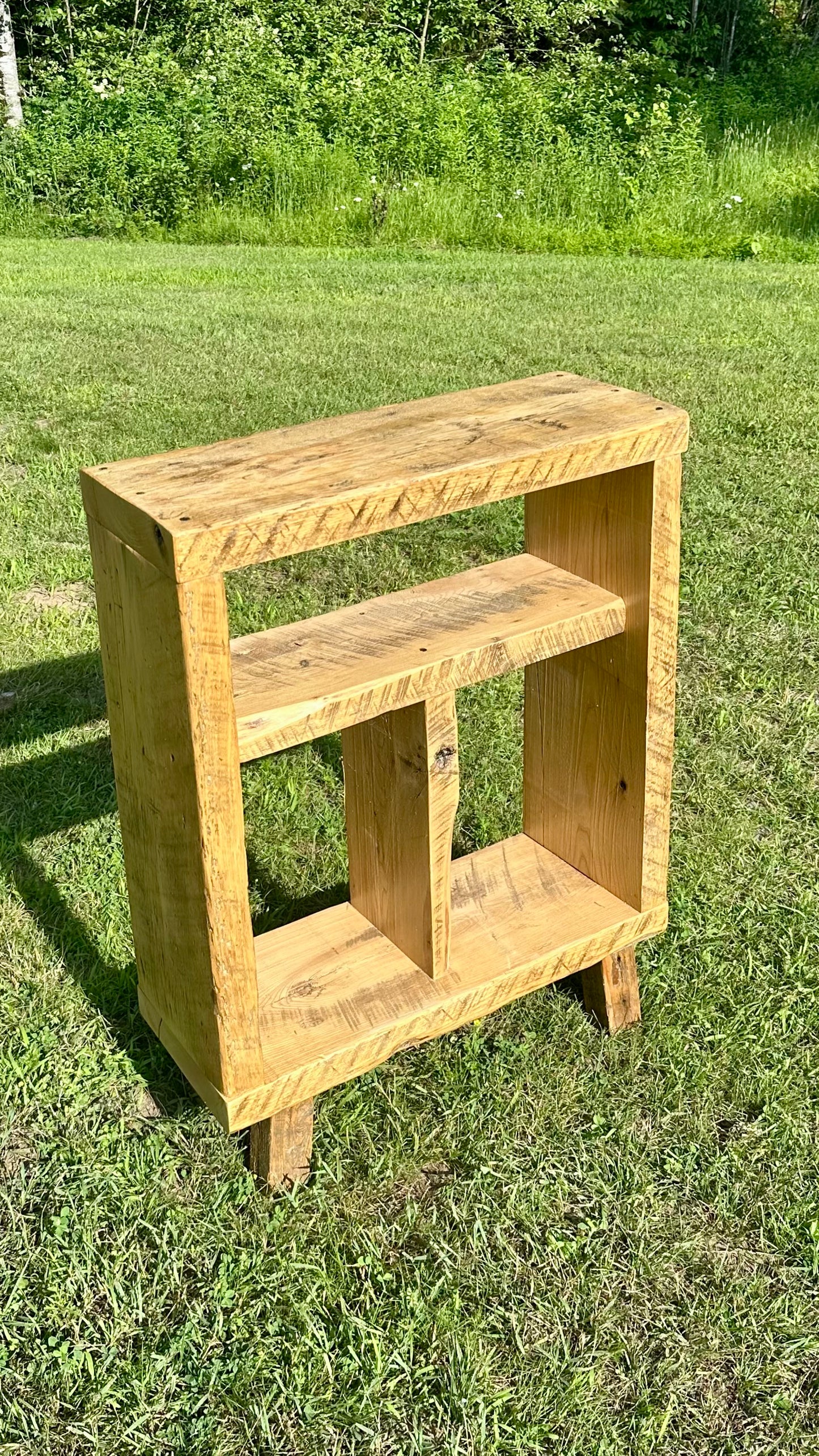 2’ L Rustic Ash Wood Side / Entryway Table