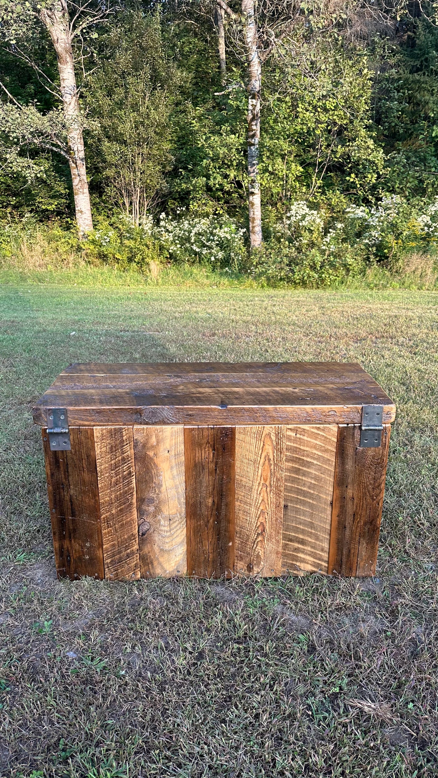 3’ L Rustic Reclaimed Wood Chest / Coffee Table / Bench