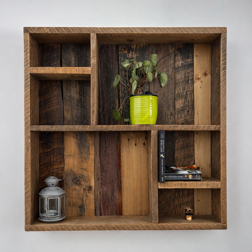 3 x 3’ Rustic Wood Shelf