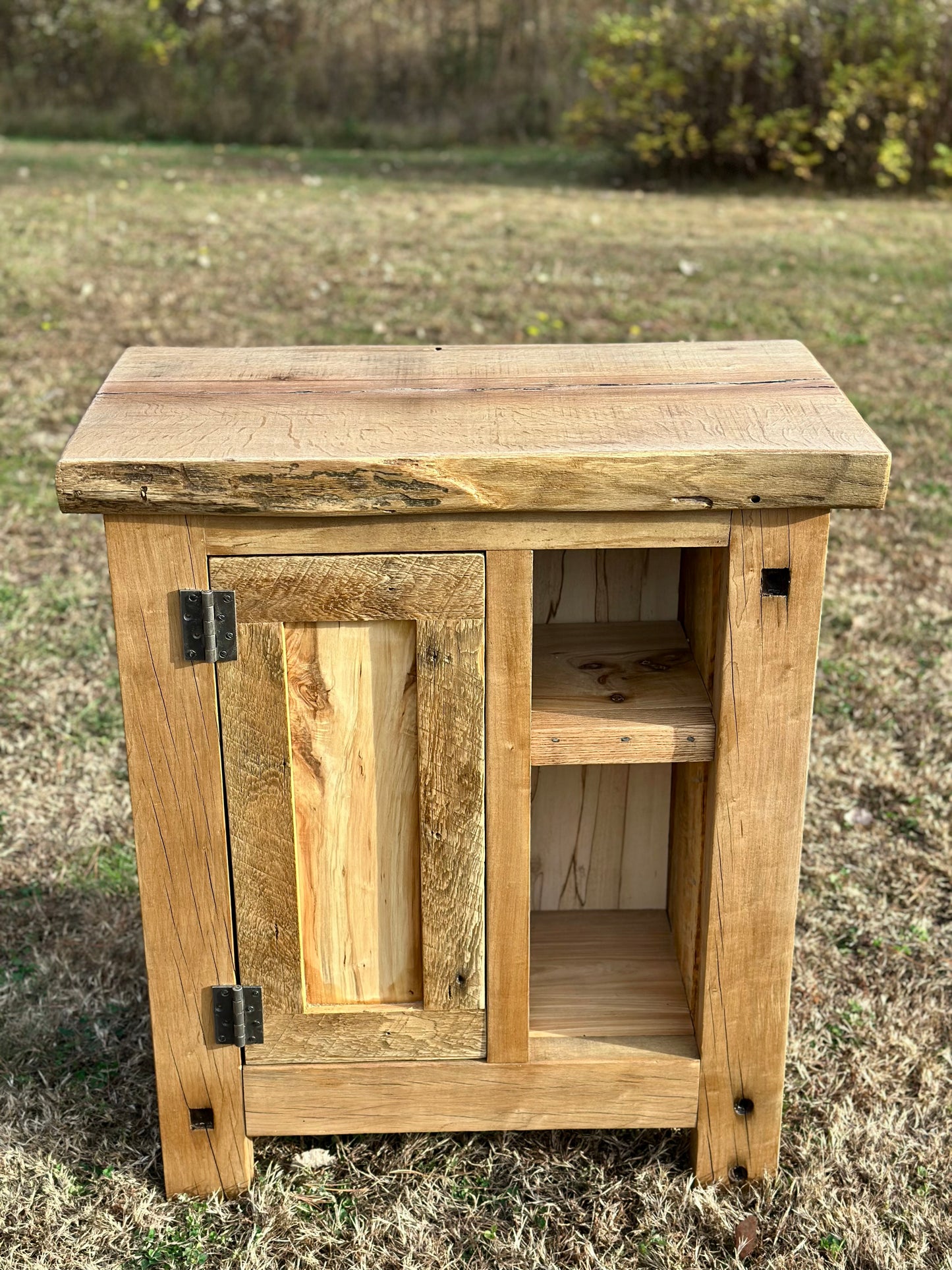 2 1/2’ L Rustic Reclaimed Wood Cabinet