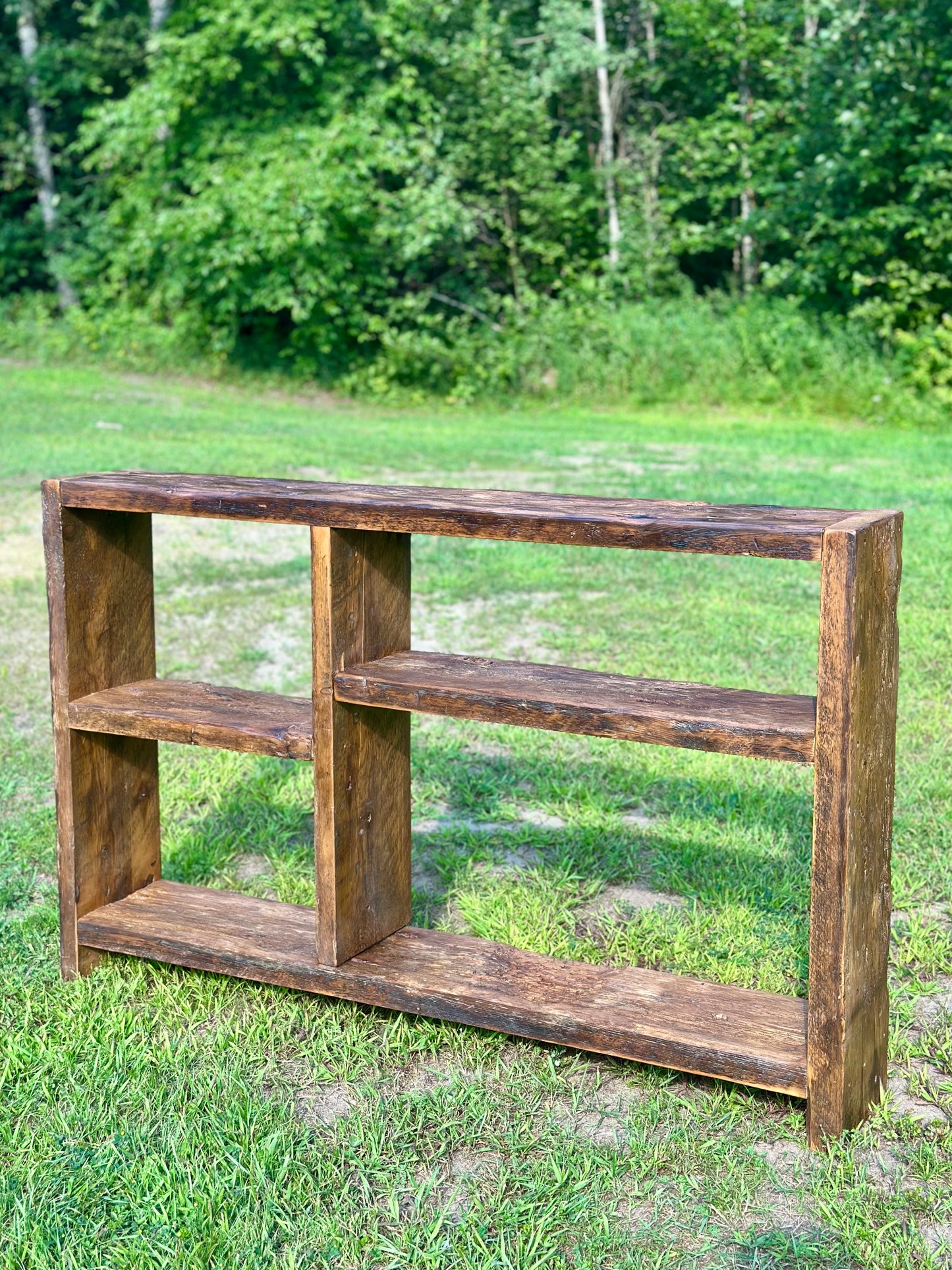 5’ L Rustic Reclaimed Wood Console / Bar Table