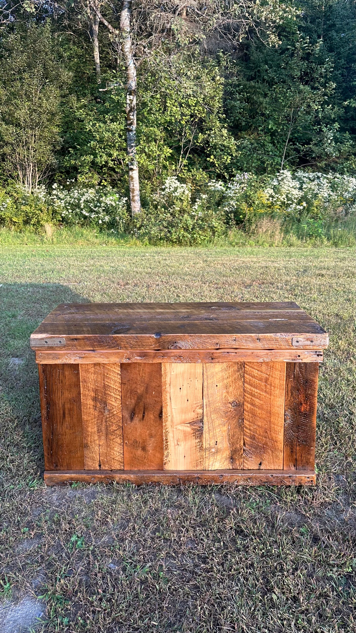 3’ L Rustic Reclaimed Wood Chest / Coffee Table / Bench