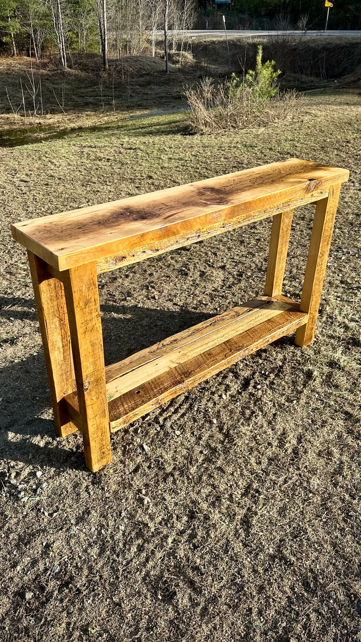 Rustic Reclaimed Wood Console / Bar / Hallway Table