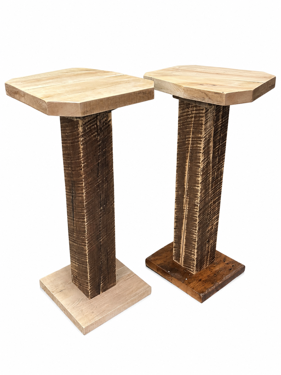 Rustic Wood Pub Table