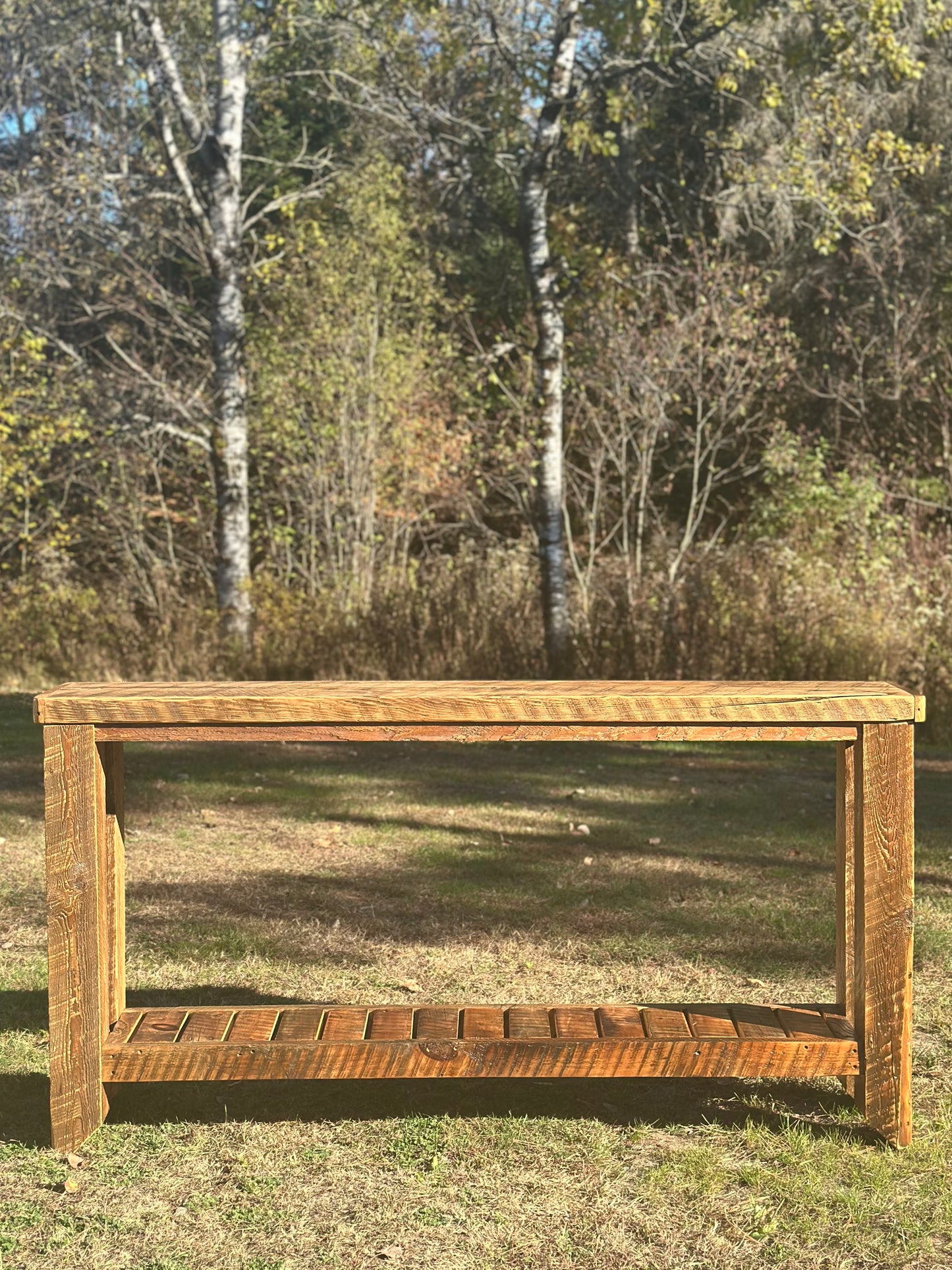 6’ L Rustic Reclaimed Wood Farmhouse Style Console / Hallway Table