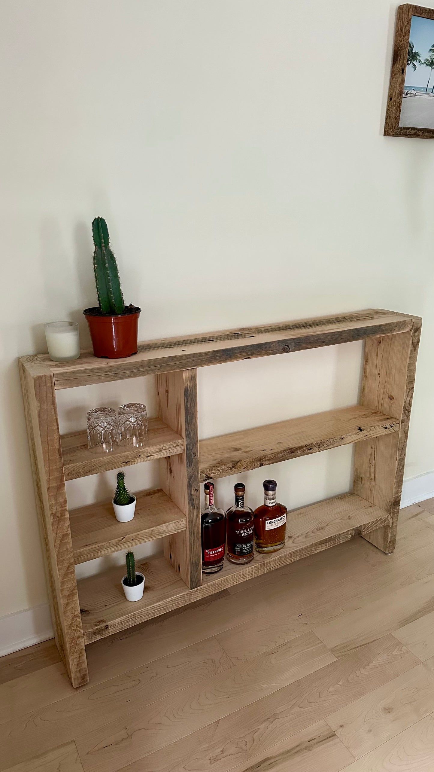 4’ L Rustic Reclaimed Wood Console \ Sofa Table