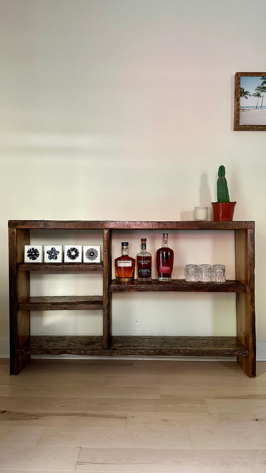 4.5’ Rustic Reclaimed Wood Console Table