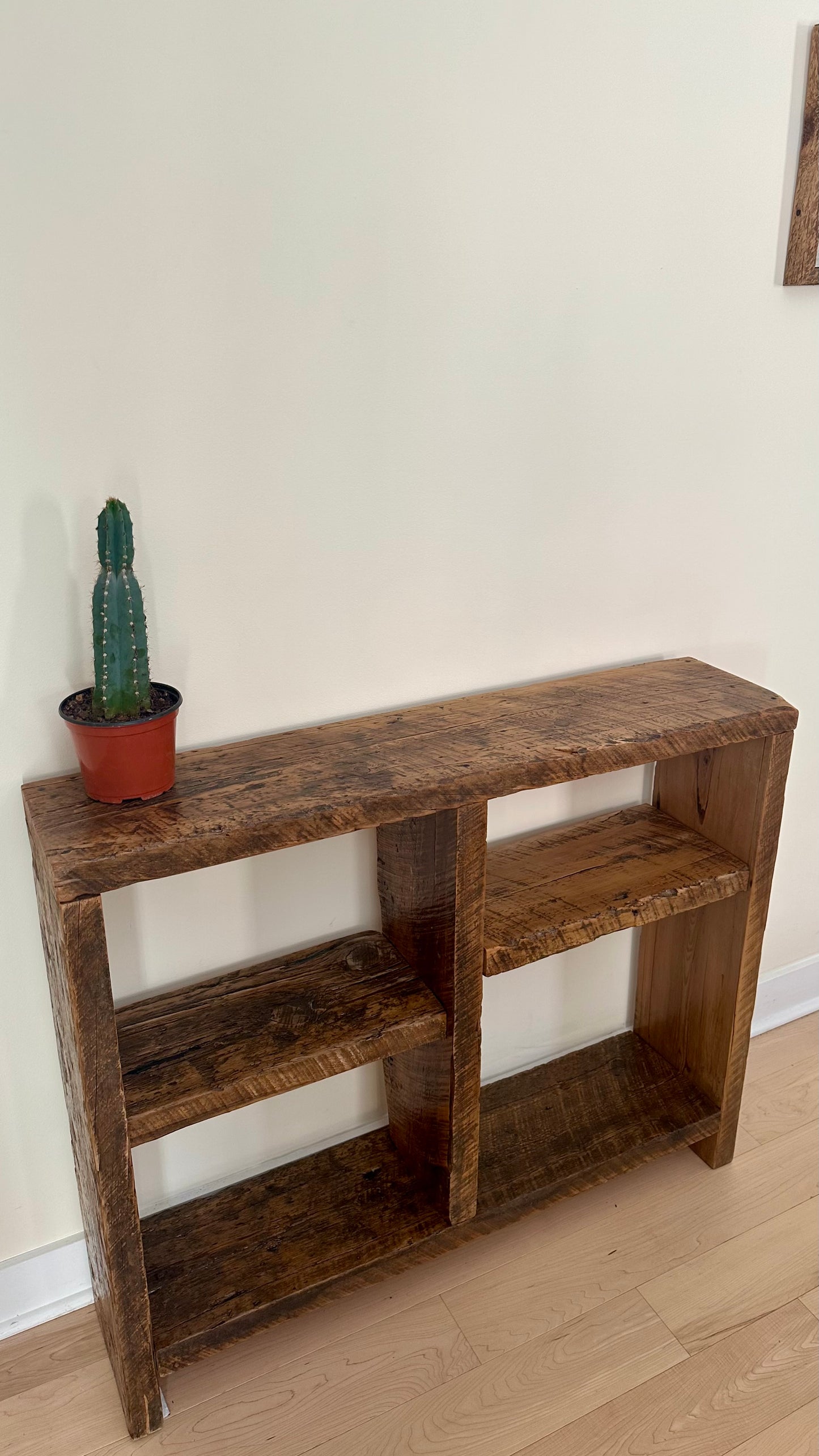 3.5' L Rustic Wood Console / Bar Table