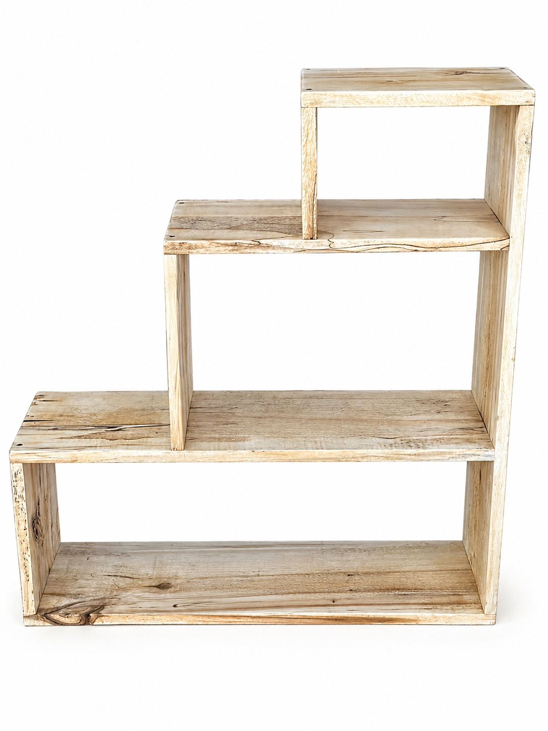 Rustic Poplar Wood Shelf / Bookcase