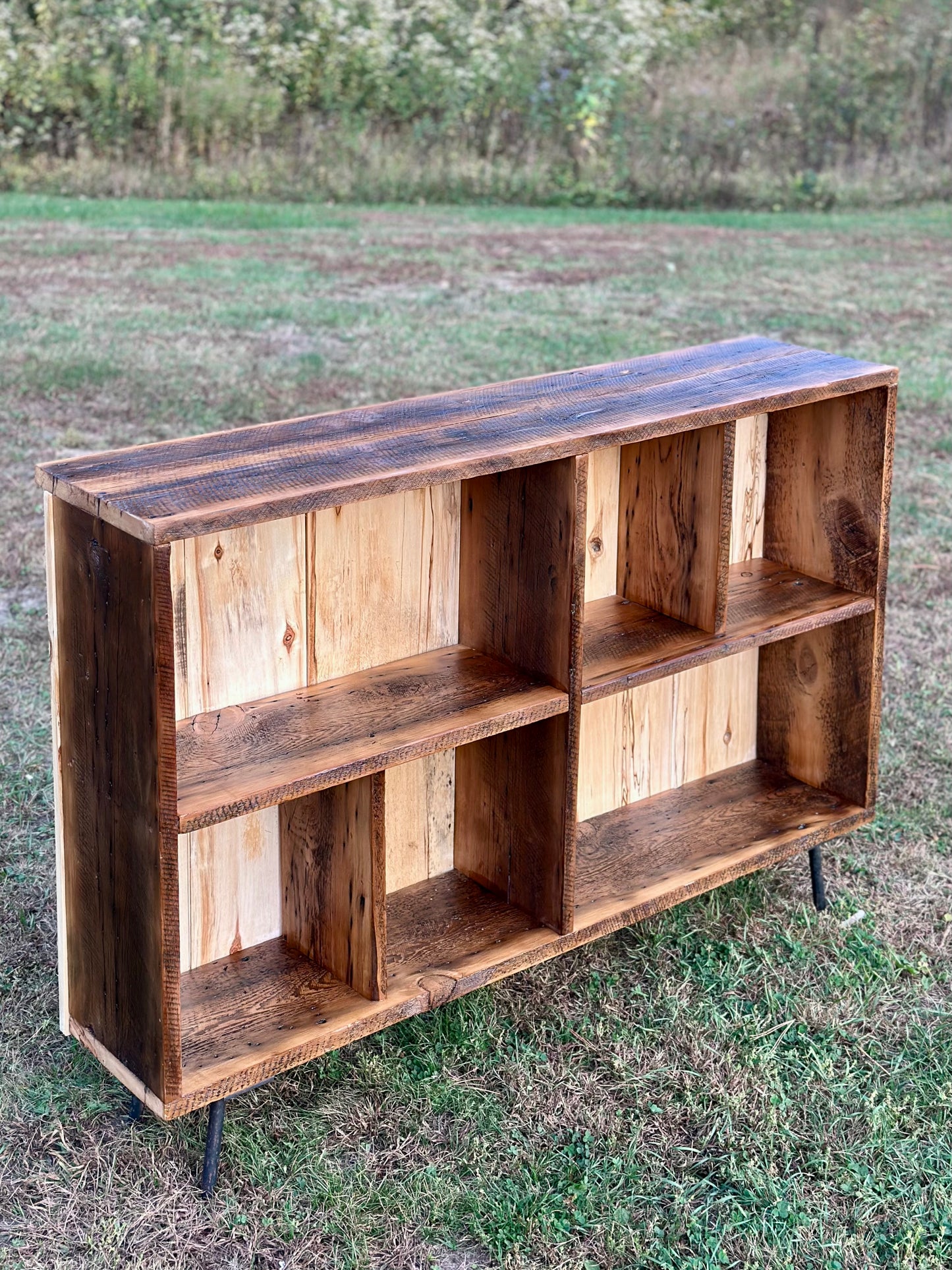 4 1/2’ L Rustic Reclaimed Wood Console / Sofa Table