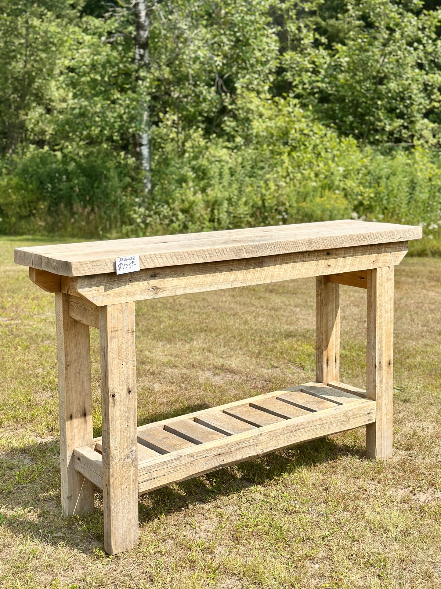 5’ L Rustic Wood Indoor / Outdoor Bar or Console Table