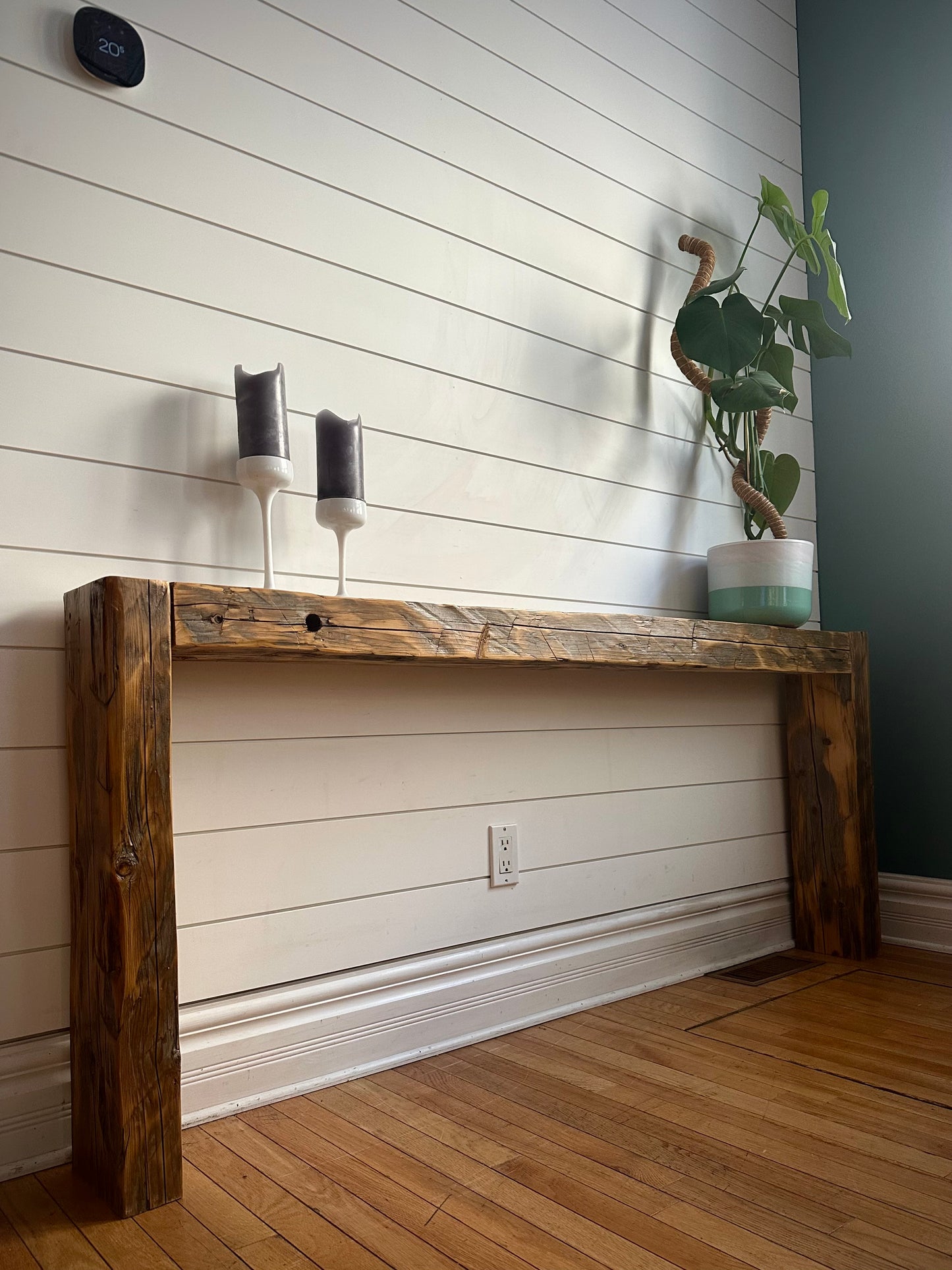 6’ L Rustic Reclaimed Wood Console / Sofa Table
