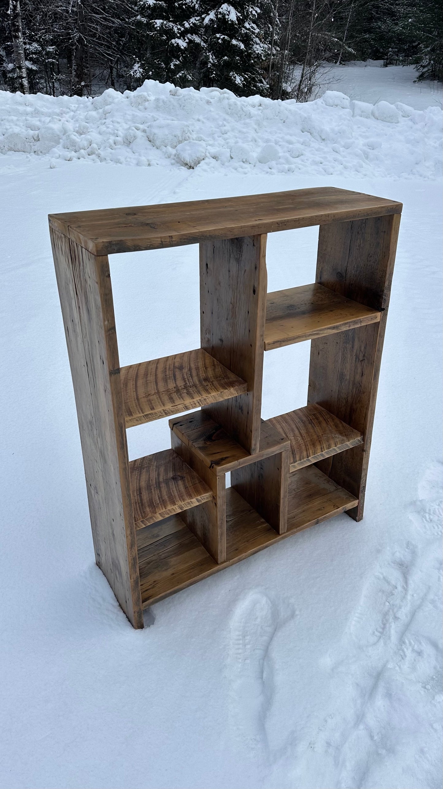 Rustic Reclaimed Wood Bookcase