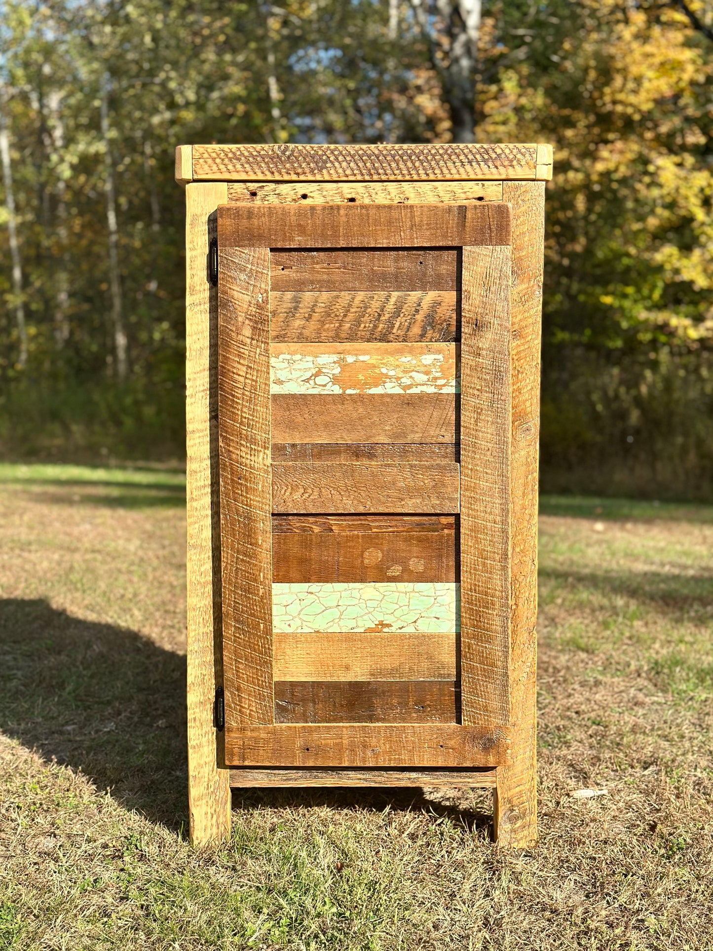 Rustic Reclaimed Wood Compact Cabinet