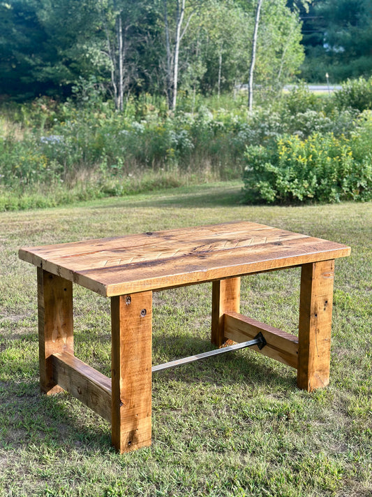 5’ L Rustic Reclaimed Wood Dining Table