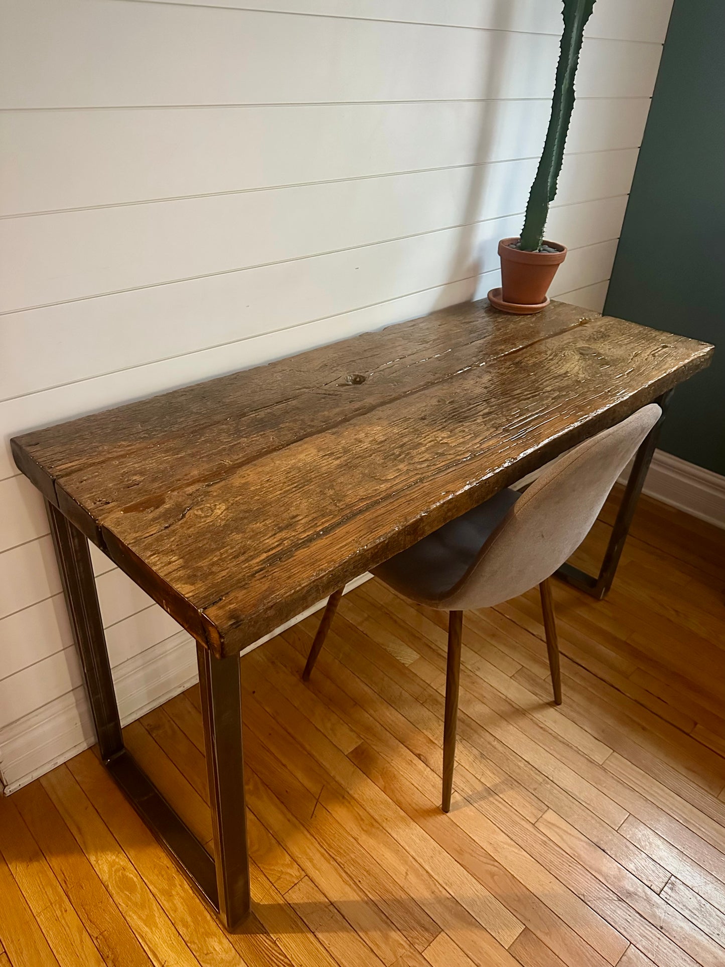4 1/2’ L Rustic Wood Desk / Table