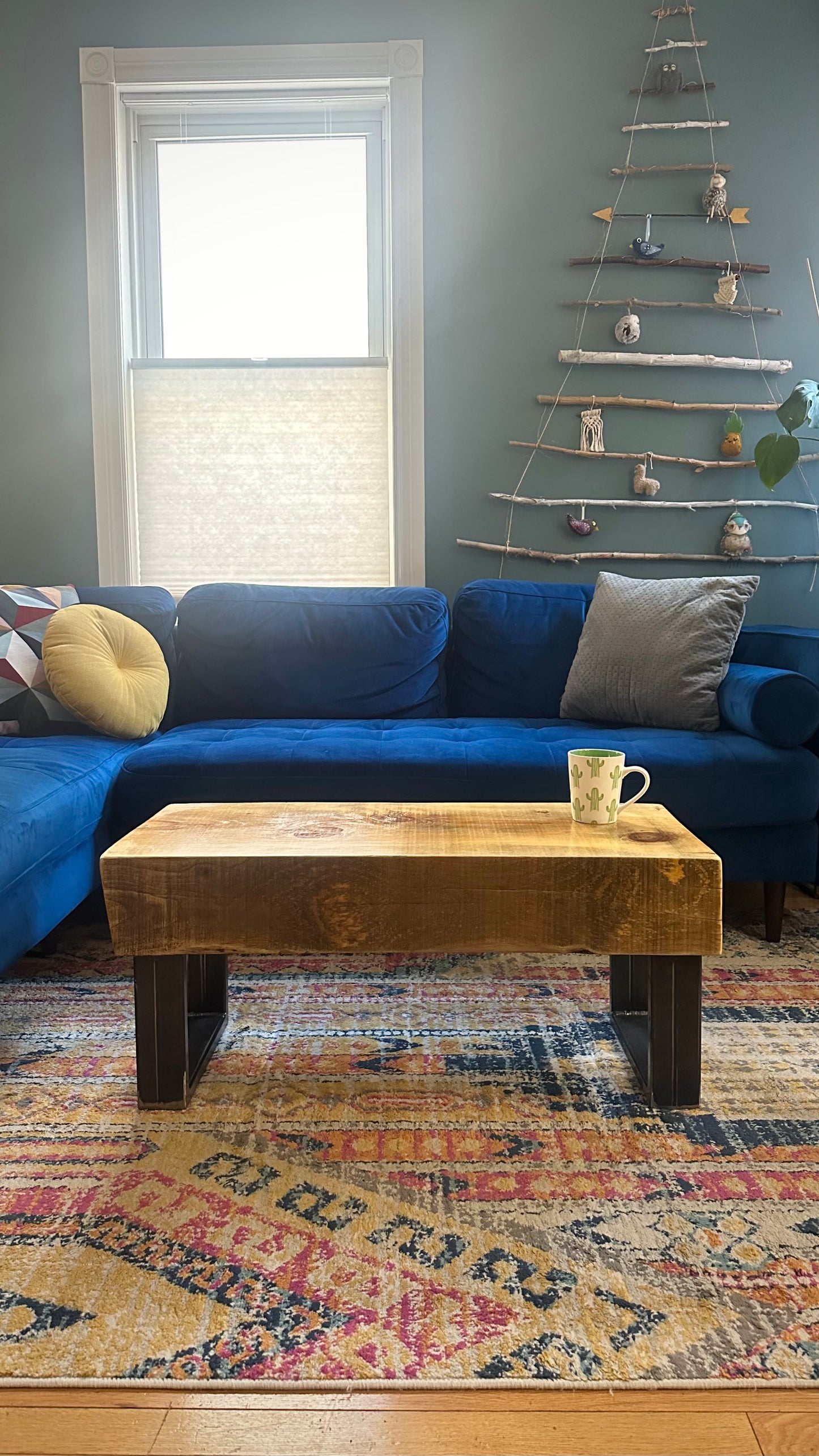 3’ L Rustic Pine Coffee Table / Bench