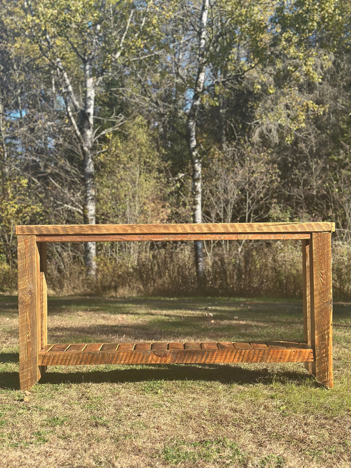 6’ L Rustic Reclaimed Wood Farmhouse Style Console / Hallway Table