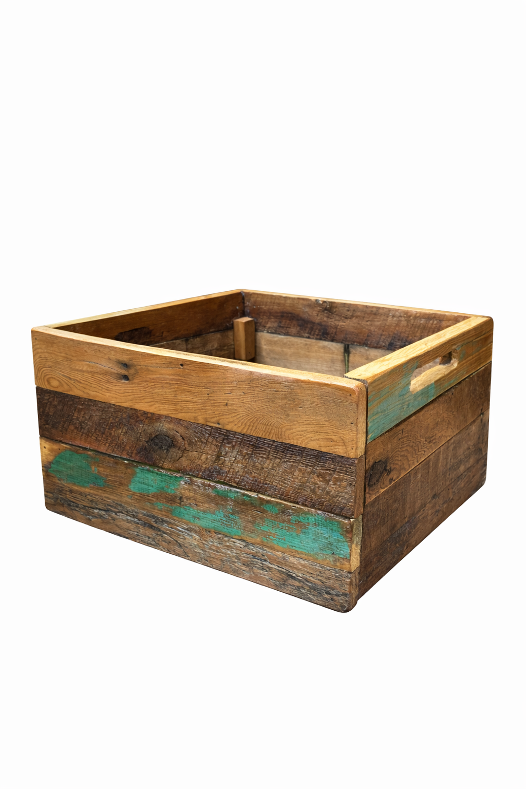 Rustic Mixed Wood Record (etc.) Crate
