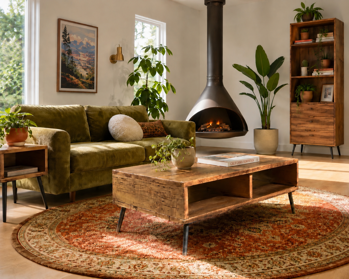 4' L Rustic Reclaimed MCM Style Table
