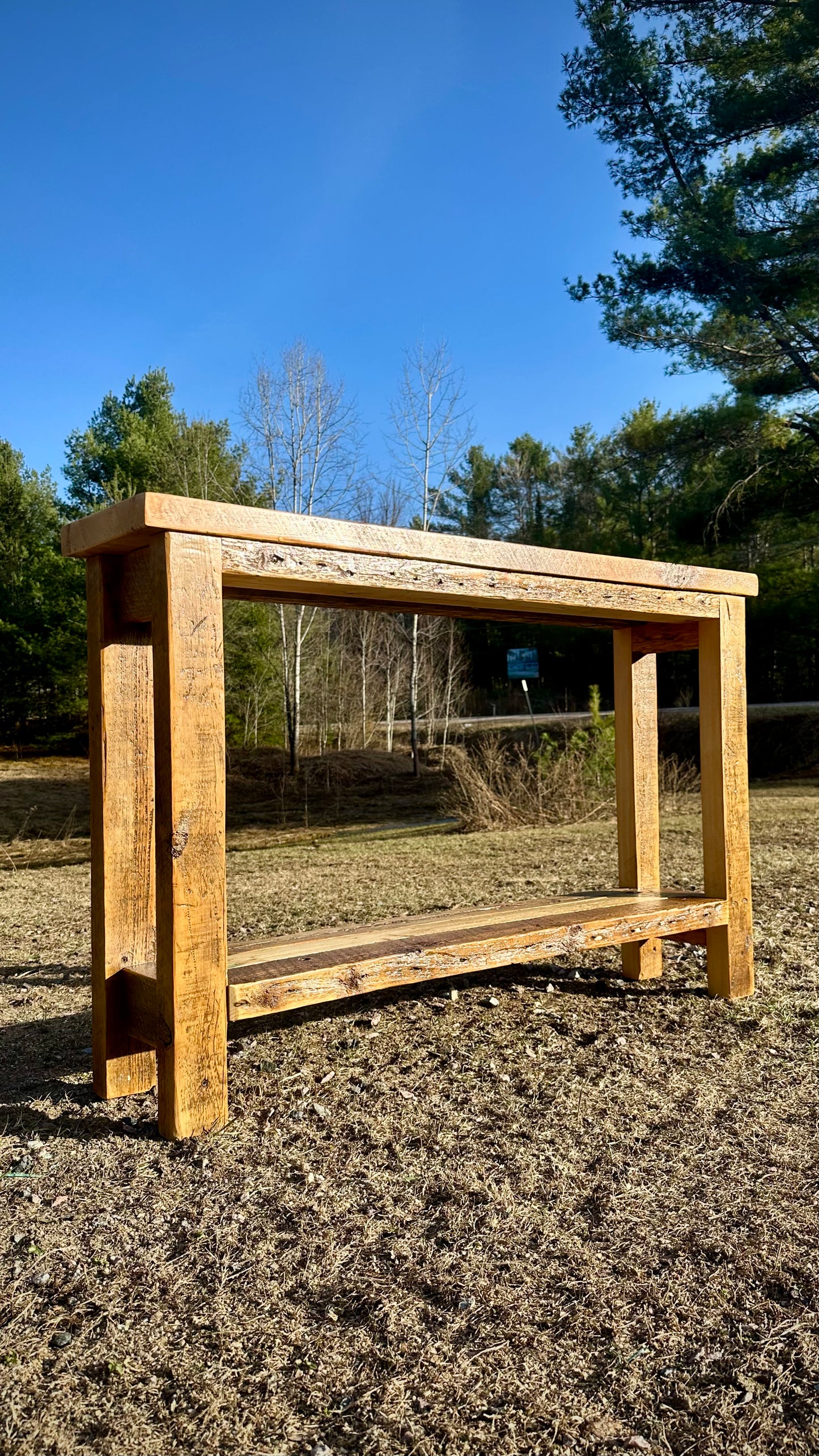 Rustic Reclaimed Wood Console / Bar / Hallway Table