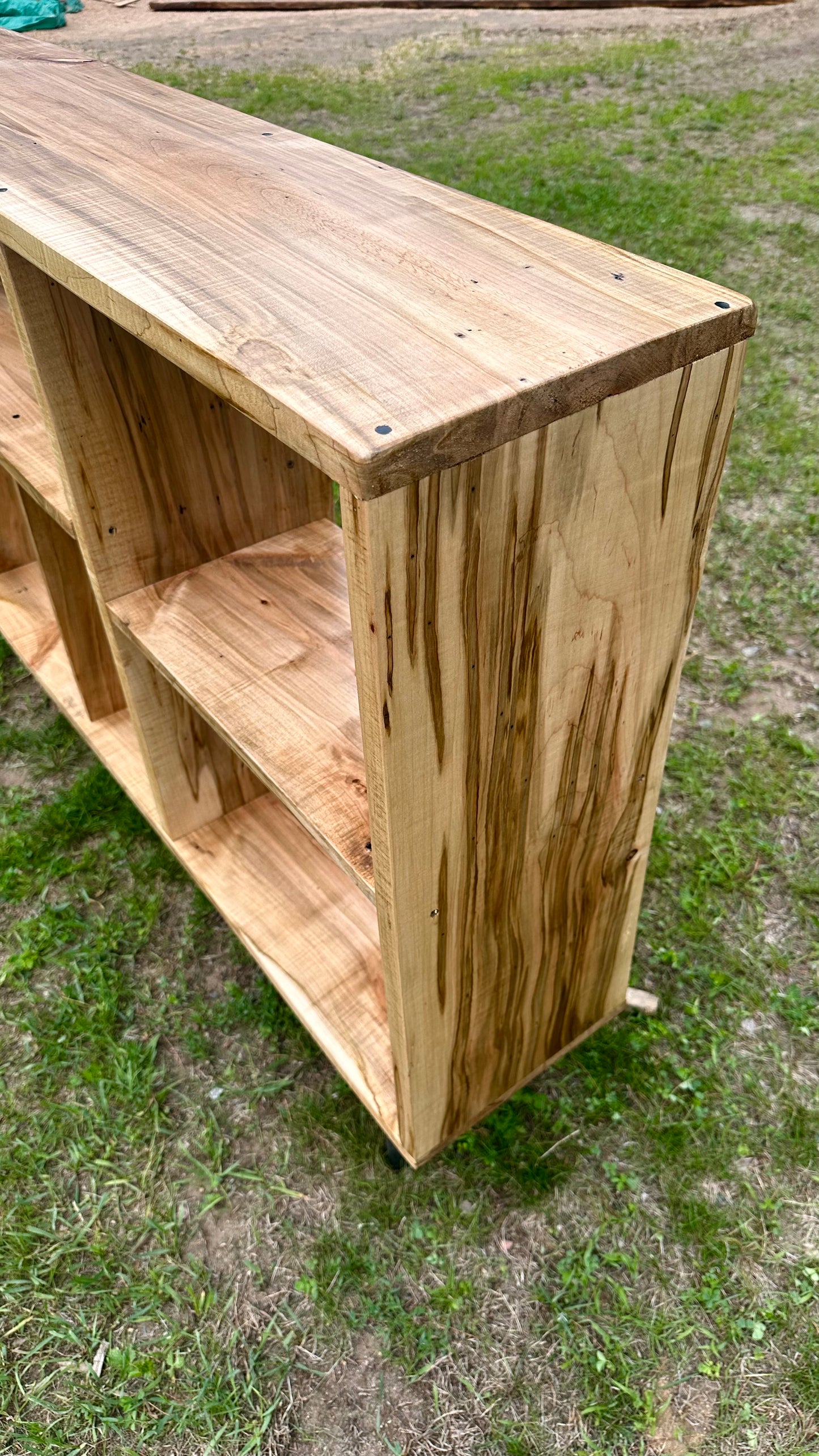 4.5' L Rustic Maple Wood Console Table